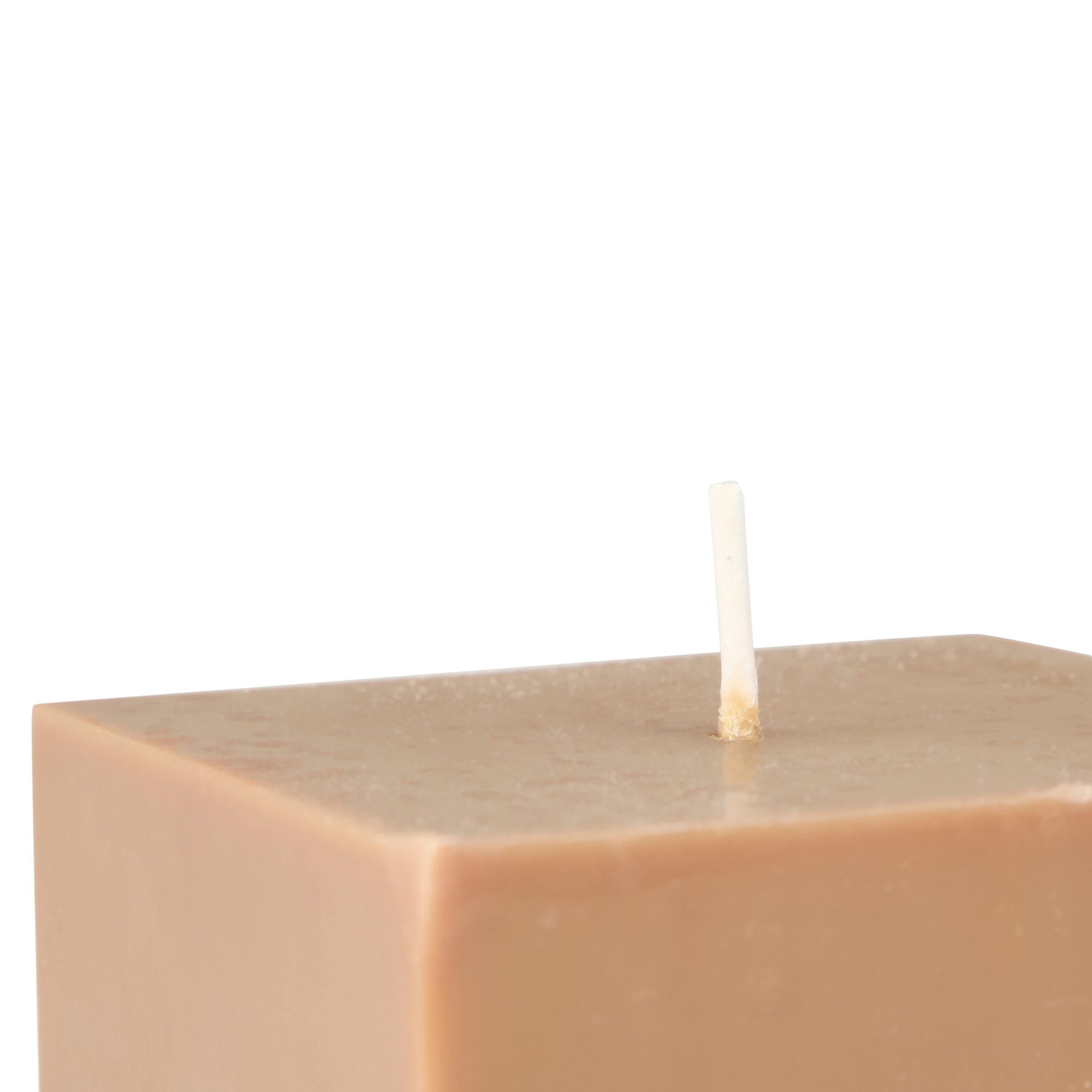 DARK BROWN - ferm LIVING - BURREN BLOCK CANDLE - SMA - 3