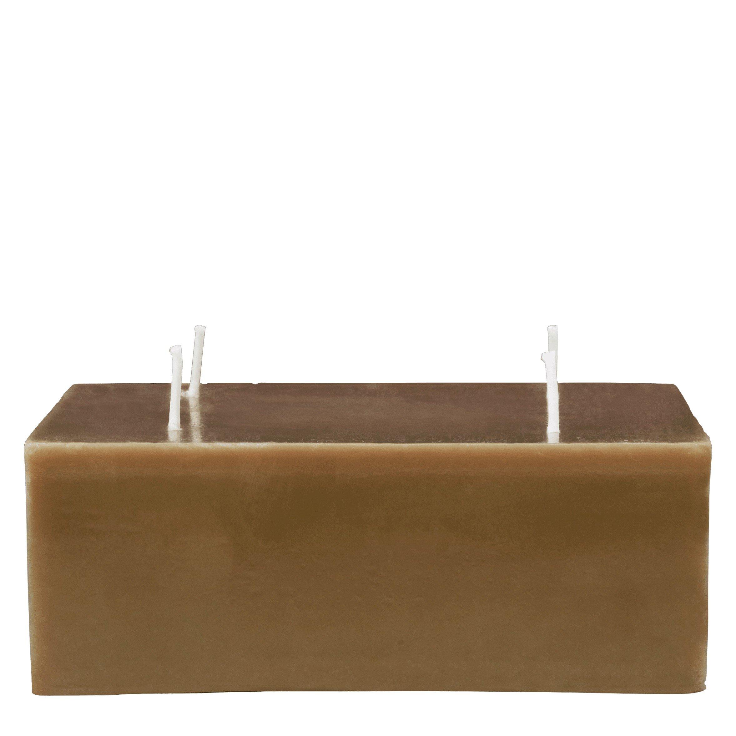 DARK BROWN - ferm LIVING - BURREN BLOCK CANDLE - LARGE