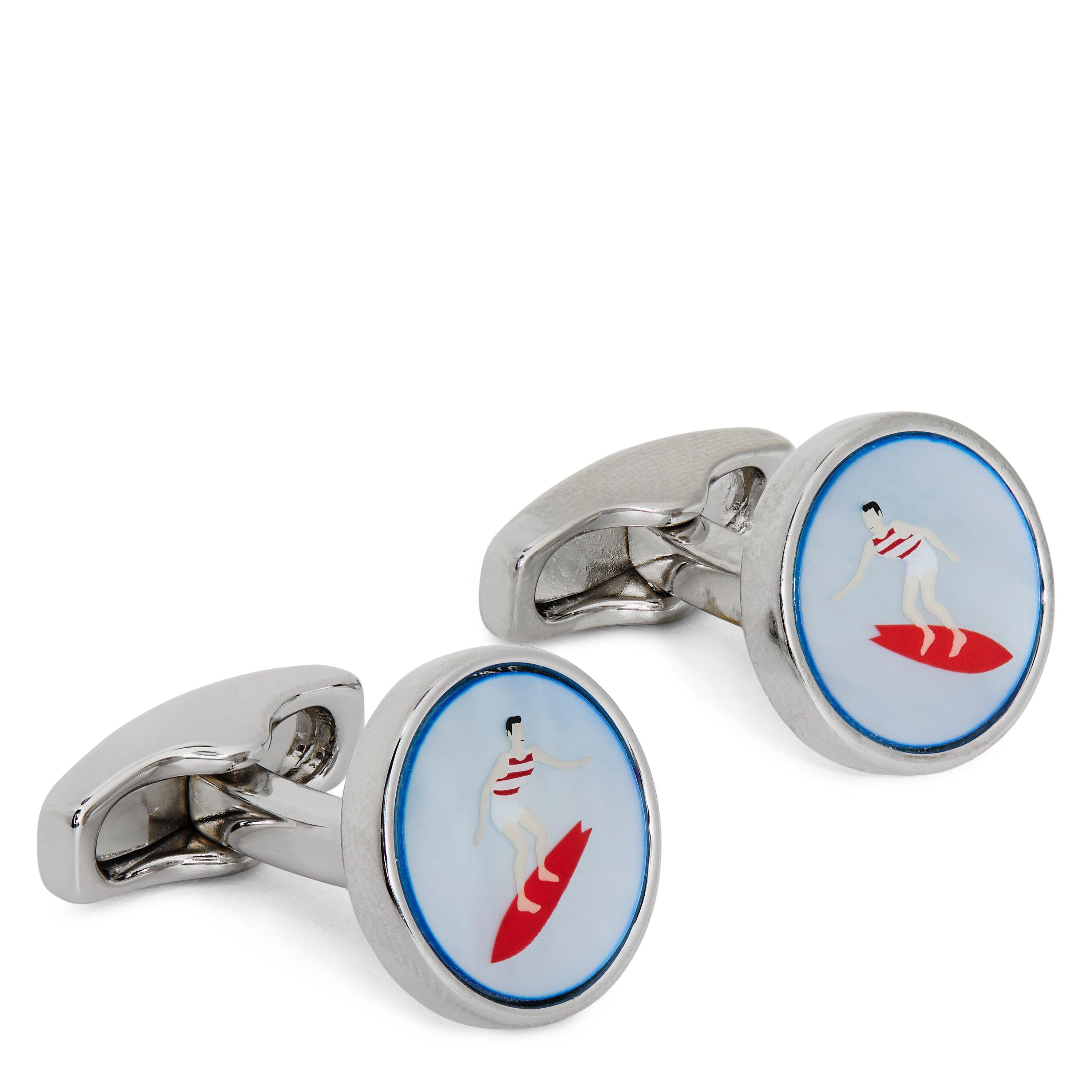 Simon Carter | SIM SURFER MOP CUFFLINKS | HARVEY NICHOLS