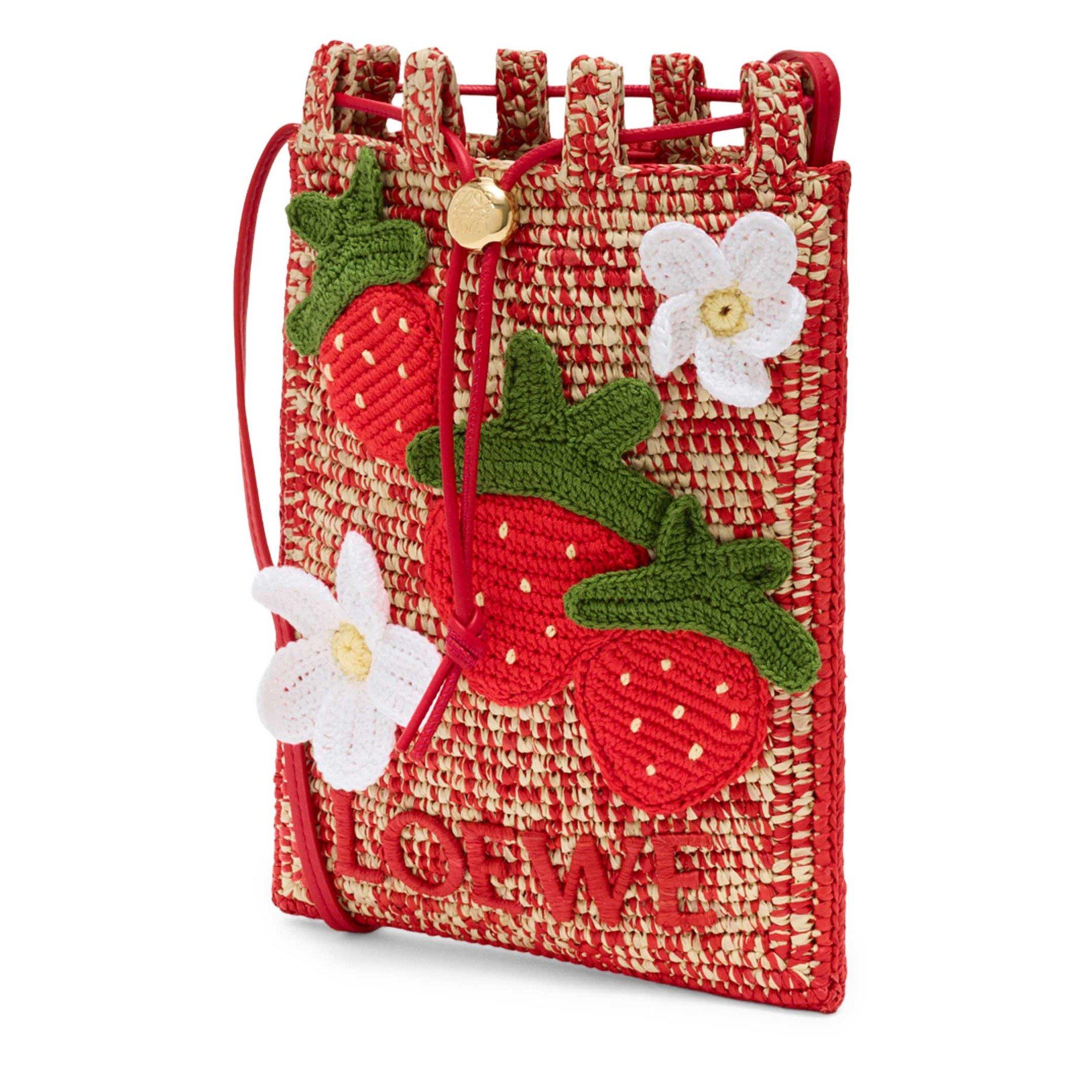 MULTICOLOURED 1 - LOEWE - DRAWSTRING POCKET STRAWBERRIES - 2