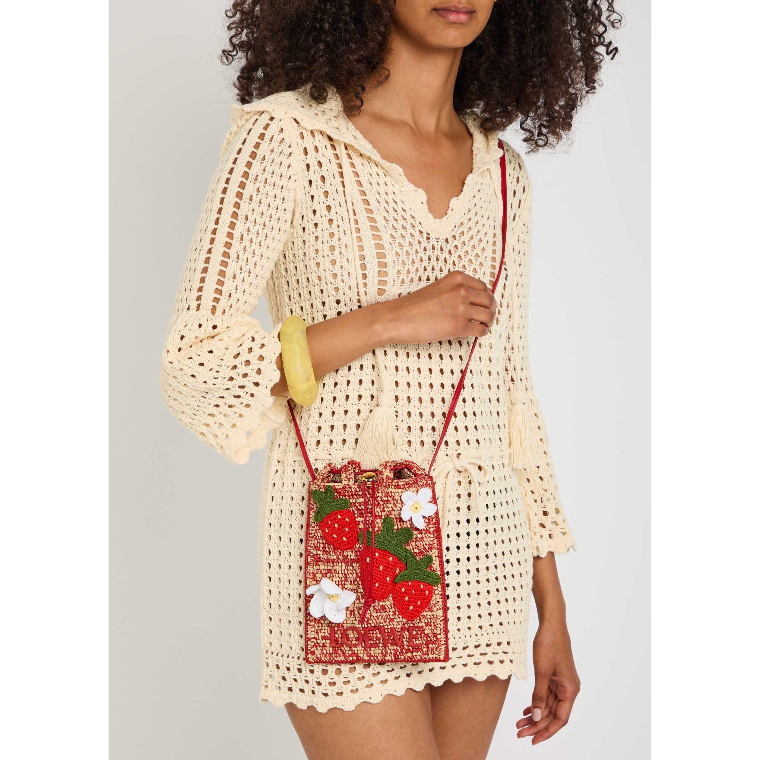 MULTICOLOURED 1 - LOEWE - DRAWSTRING POCKET STRAWBERRIES - 3