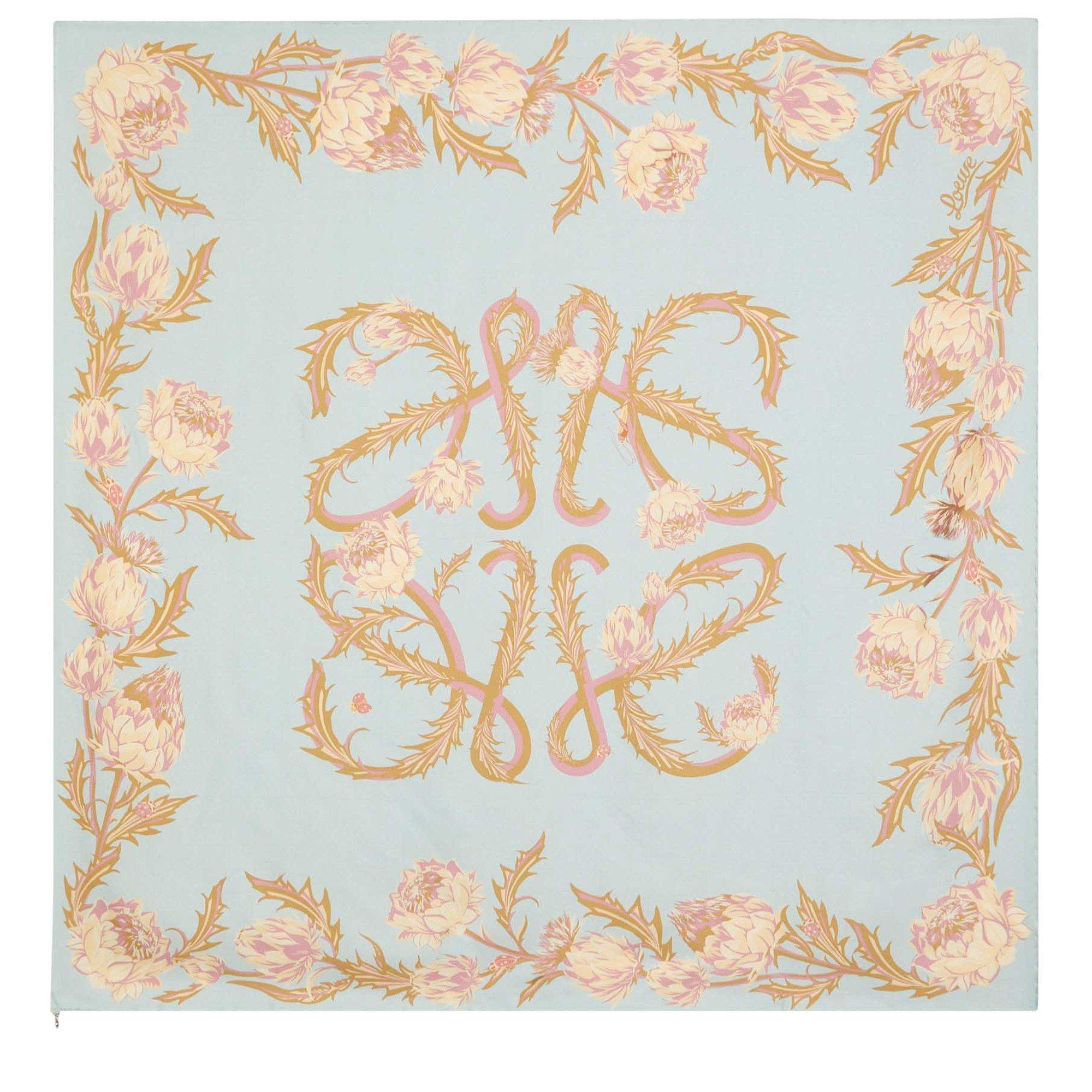 LIGHT BLUE - LOEWE - 90X90 SCARF - 1
