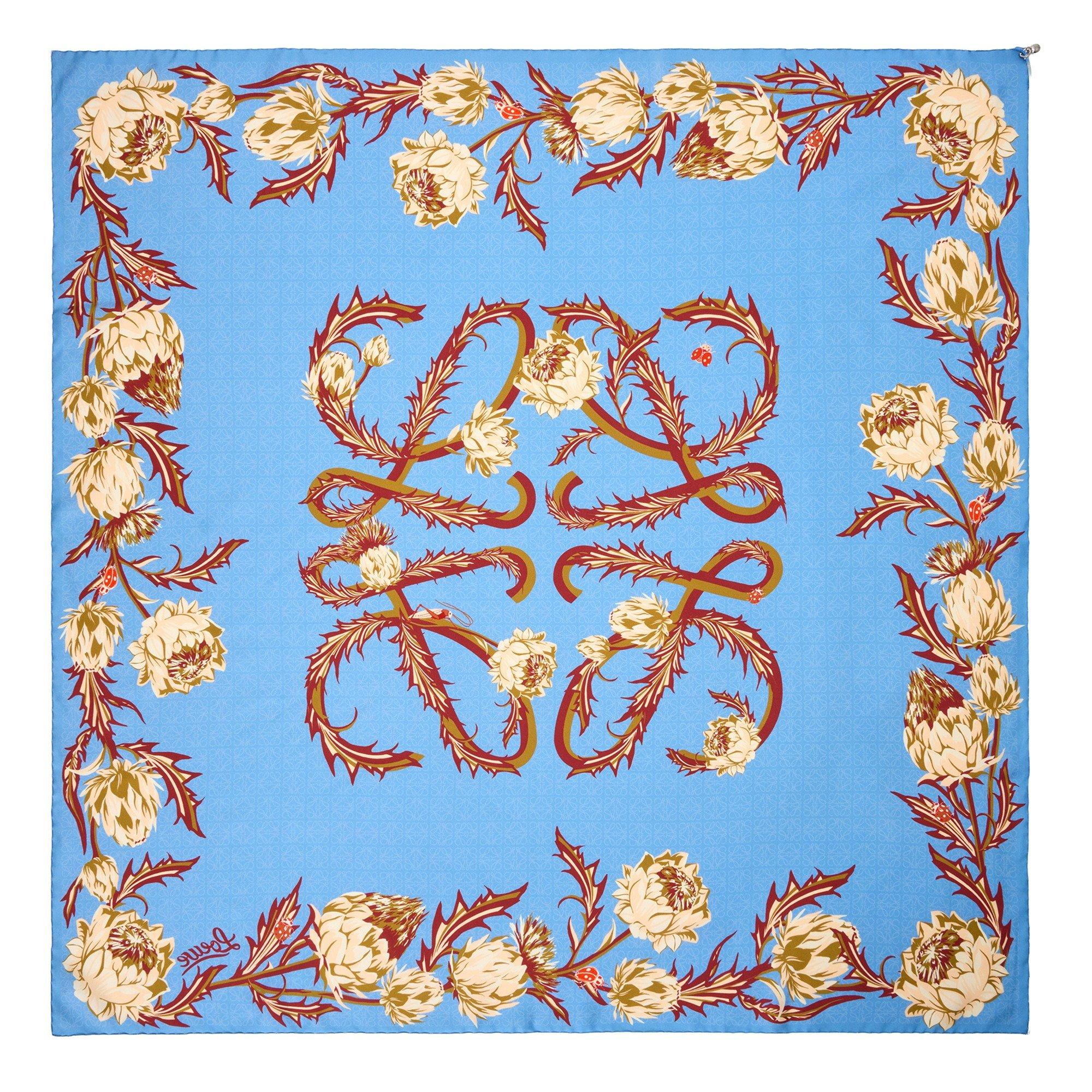 LIGHT BLUE - LOEWE - 90X90 SCARF - 4