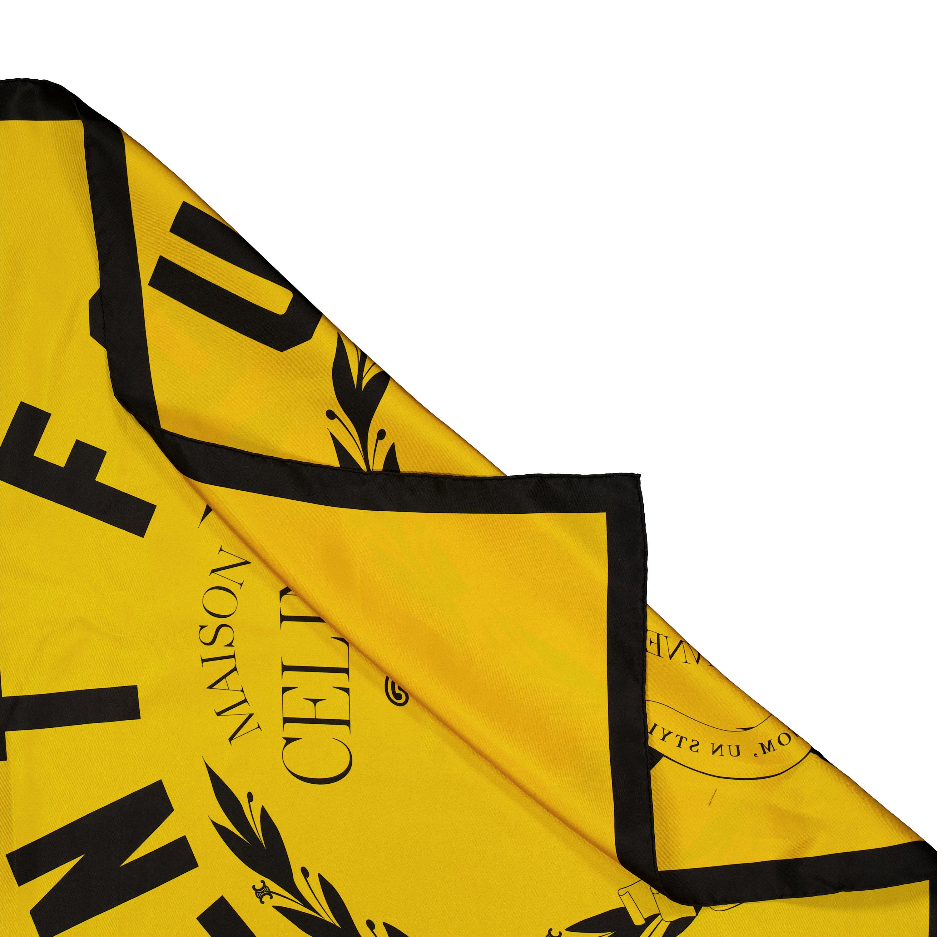 YELLOW - Celine - 90X90CM SQUARE SCARF - 2