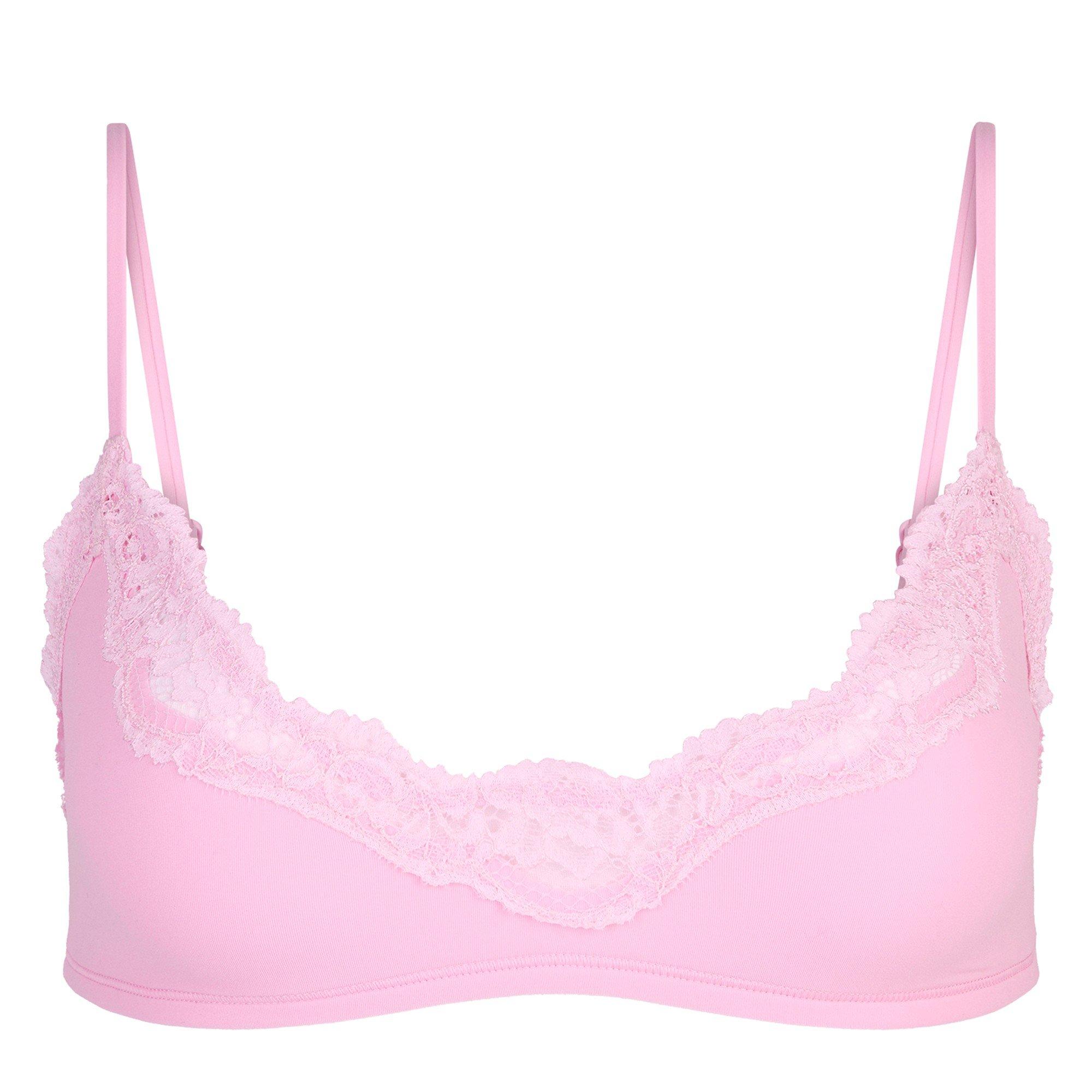 PINK - SKIMS - B FITS EVERYBODY LACE BRALETTE - 1