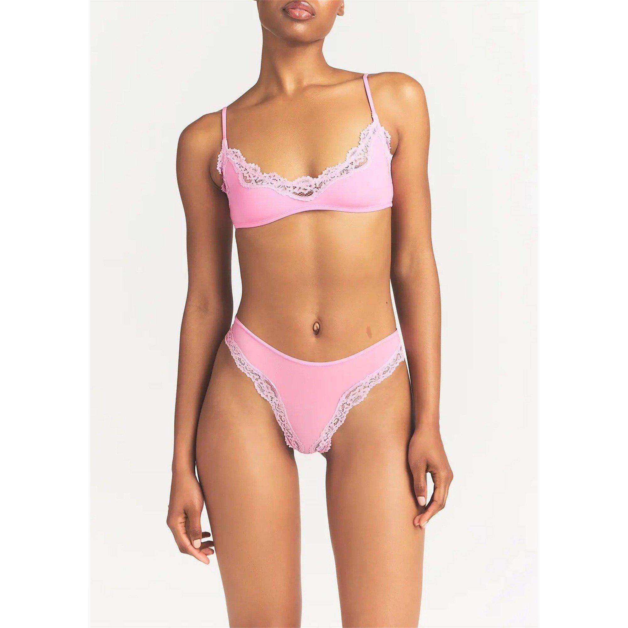 PINK - SKIMS - B FITS EVERYBODY LACE BRALETTE - 2