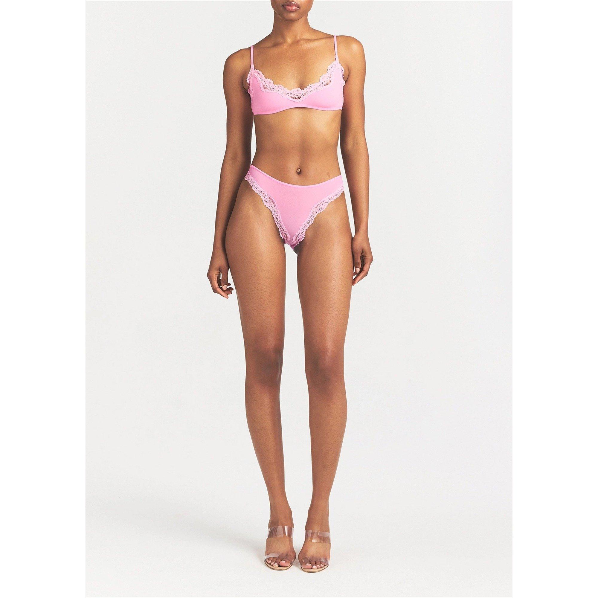 PINK - SKIMS - B FITS EVERYBODY LACE BRALETTE - 4