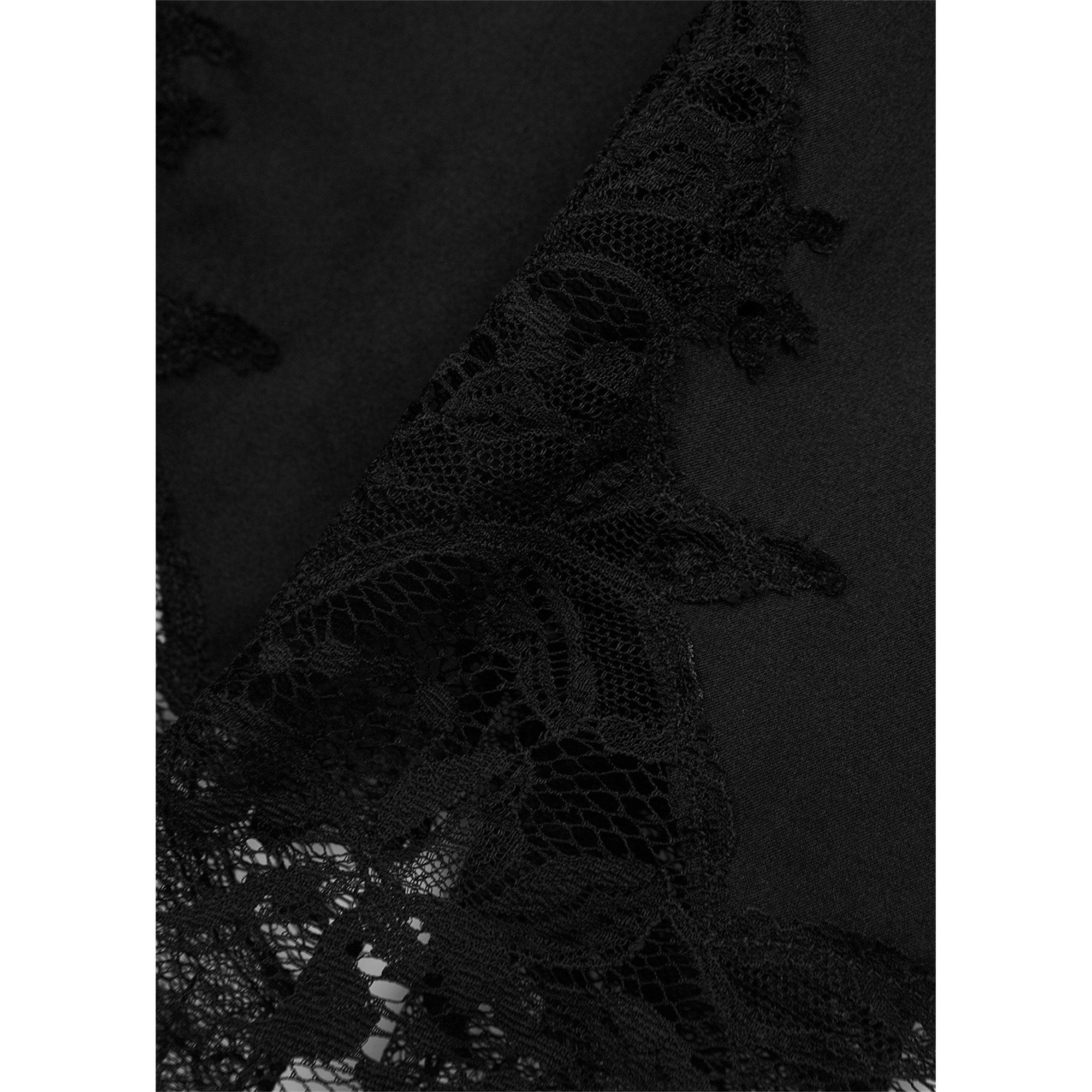 BLACK - Fleur of England - SIG SILK BABYDOLL - 4