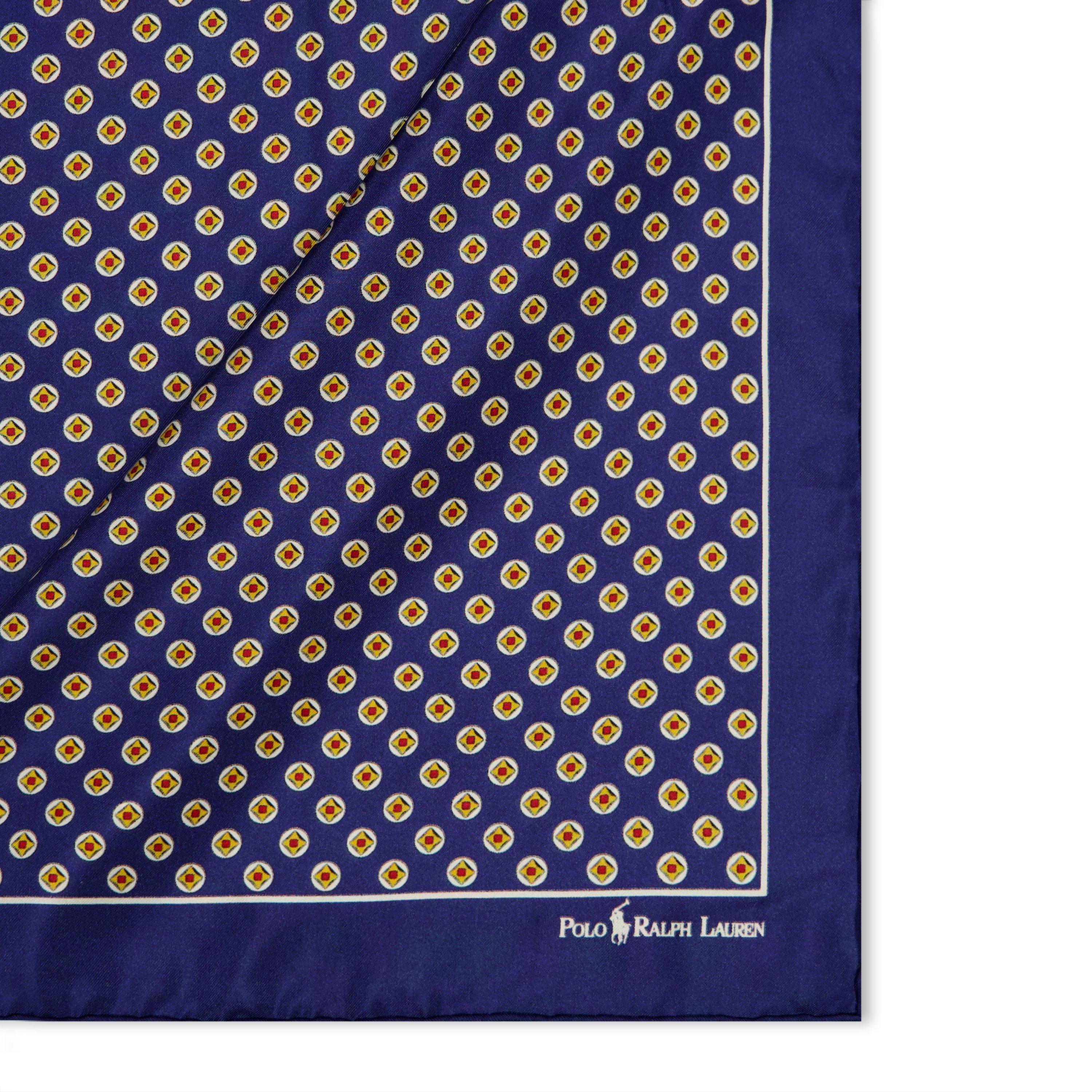 NAVY - Polo Ralph Lauren - FOULARD SQUARE SILK SCARF - 2
