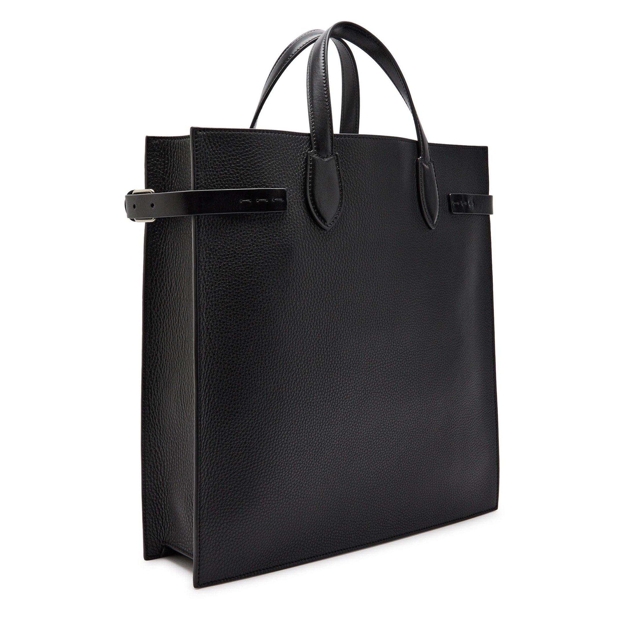 BLACK - Valentino - Men's Antibes Leather Tote Bag - 2