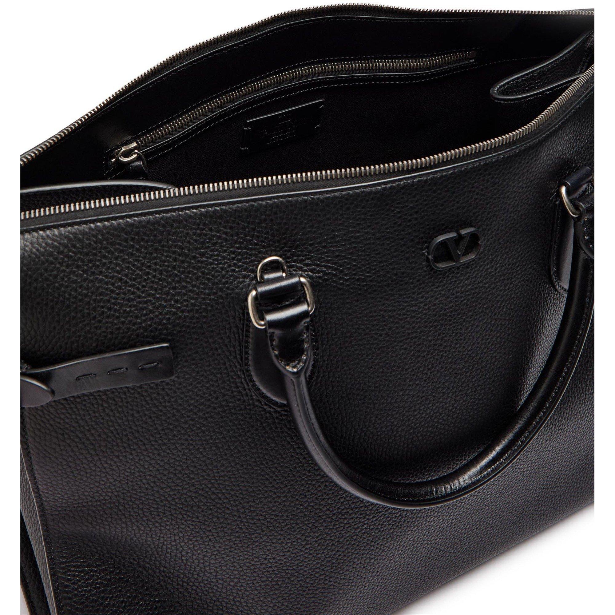 BLACK - Valentino - VAL LRGE DOUBLE HANDLE ANTIBES - 5