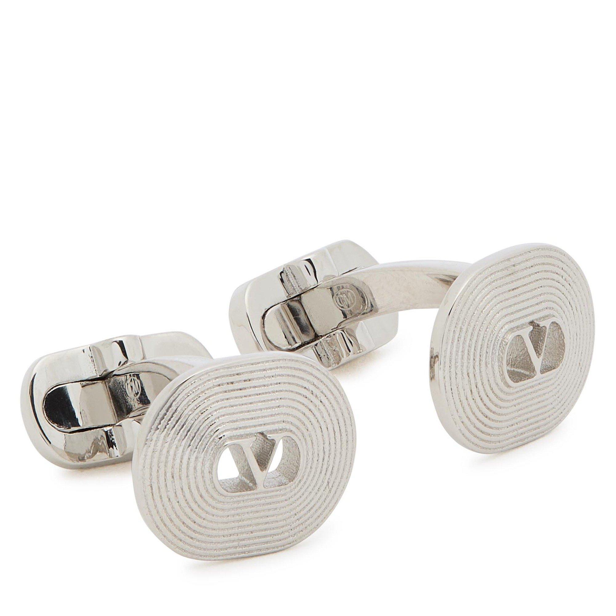 SILVER - Valentino - VAL LOGO CUFFLINKS - 2