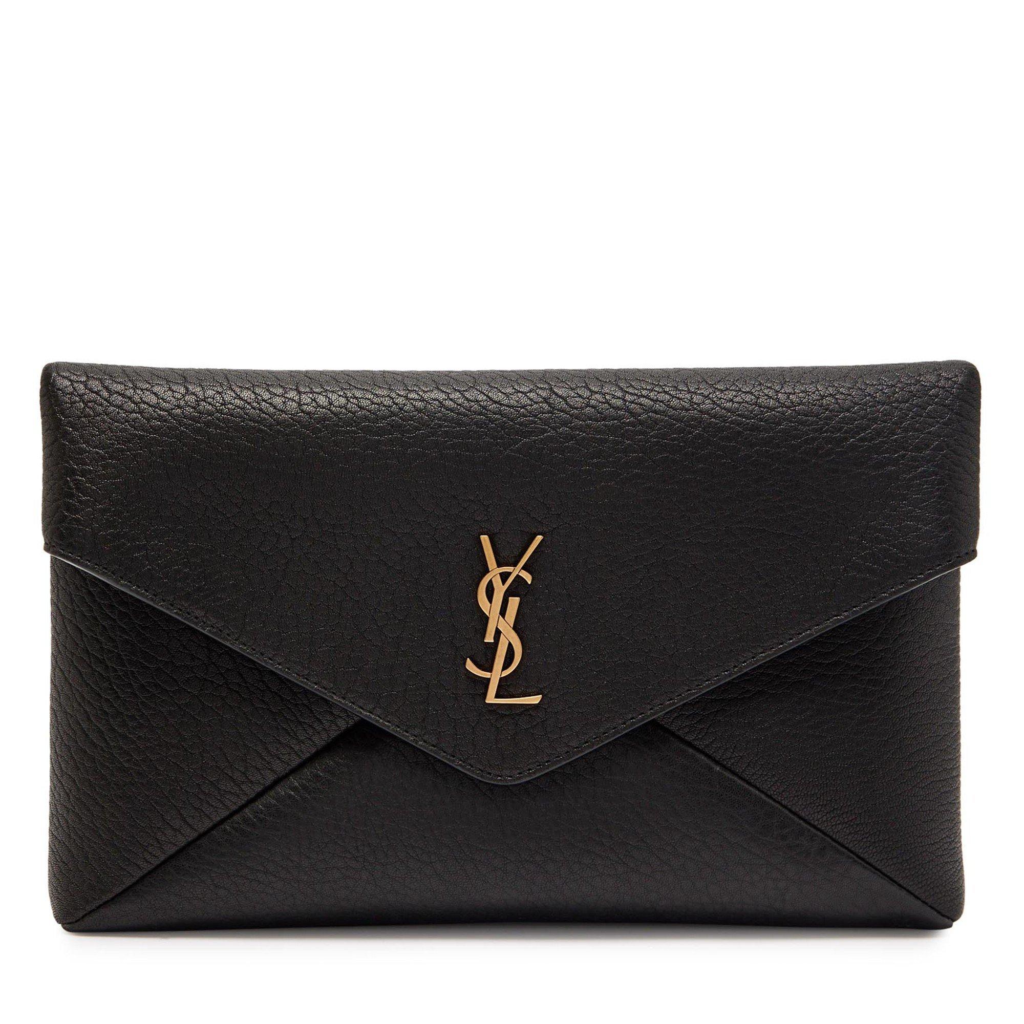 BLACK - Saint Laurent - LARGE SOFT ENVELOPE POUCH