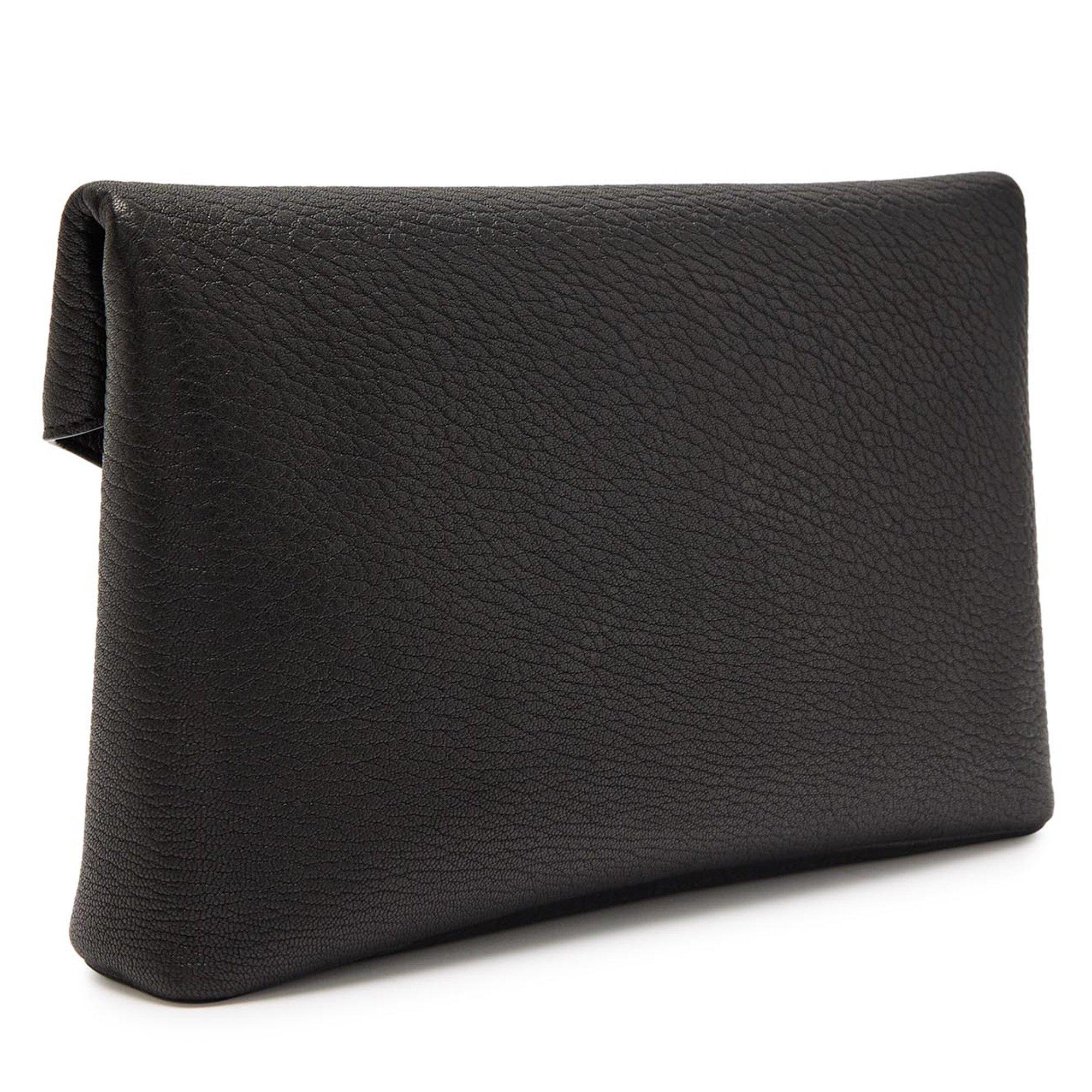 BLACK - Saint Laurent - Women's Large Leather Envelope Pouch - 2