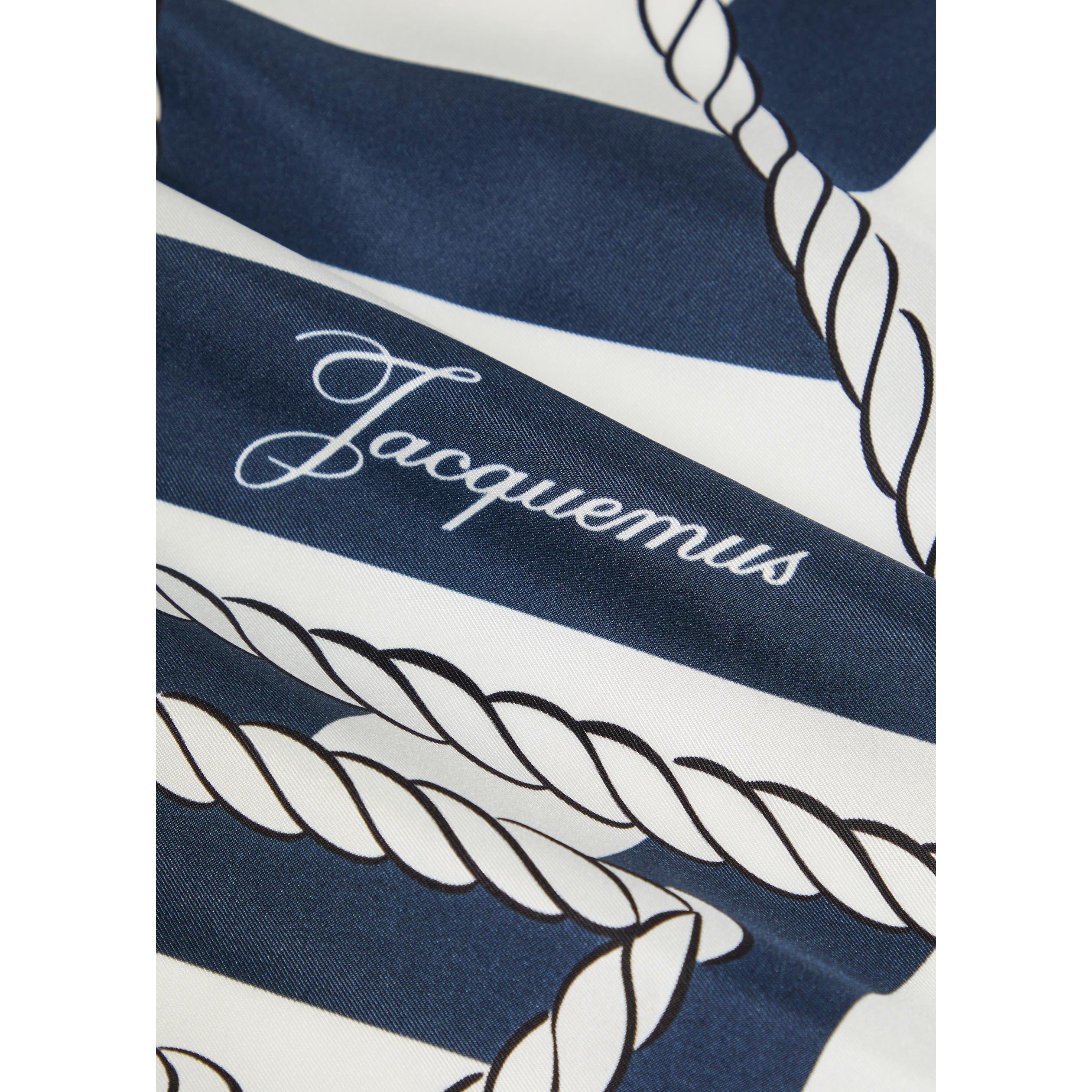 NAVY AND OTHER - Jacquemus - Striped Silk Scarf - 3