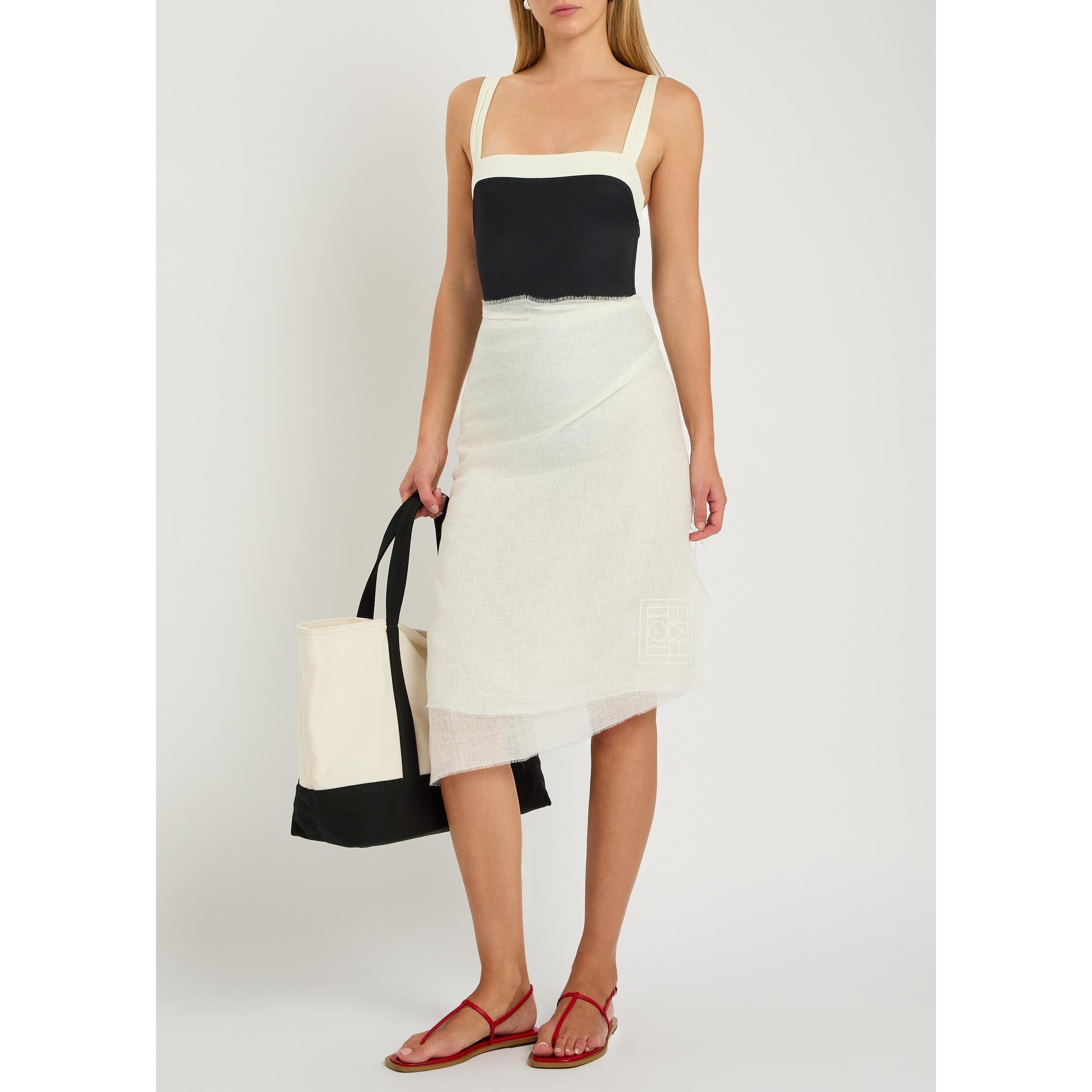 WHITE - Toteme - Women's Linen Sarong - 2