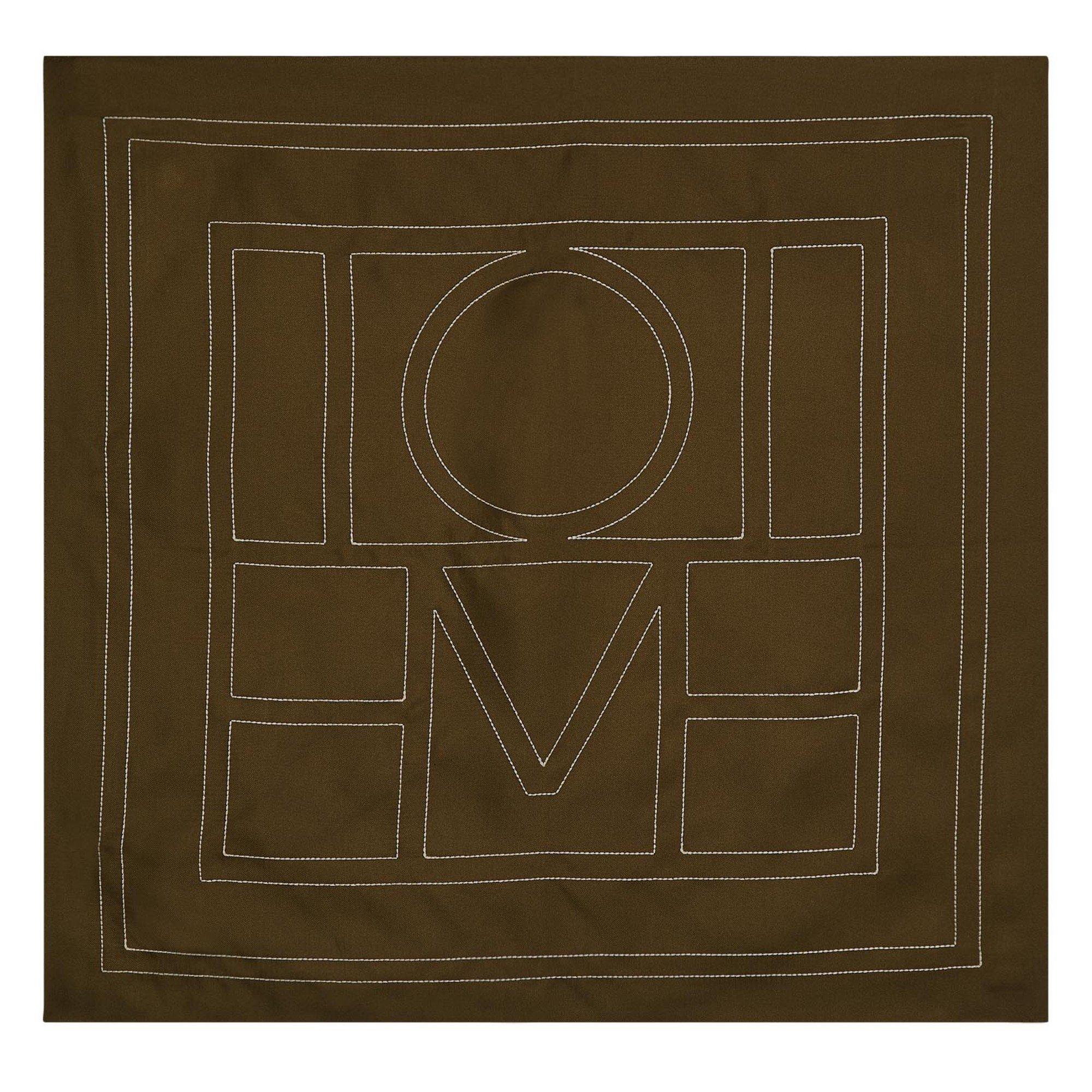 MOCA - Toteme - Embroidered monogram silk scar