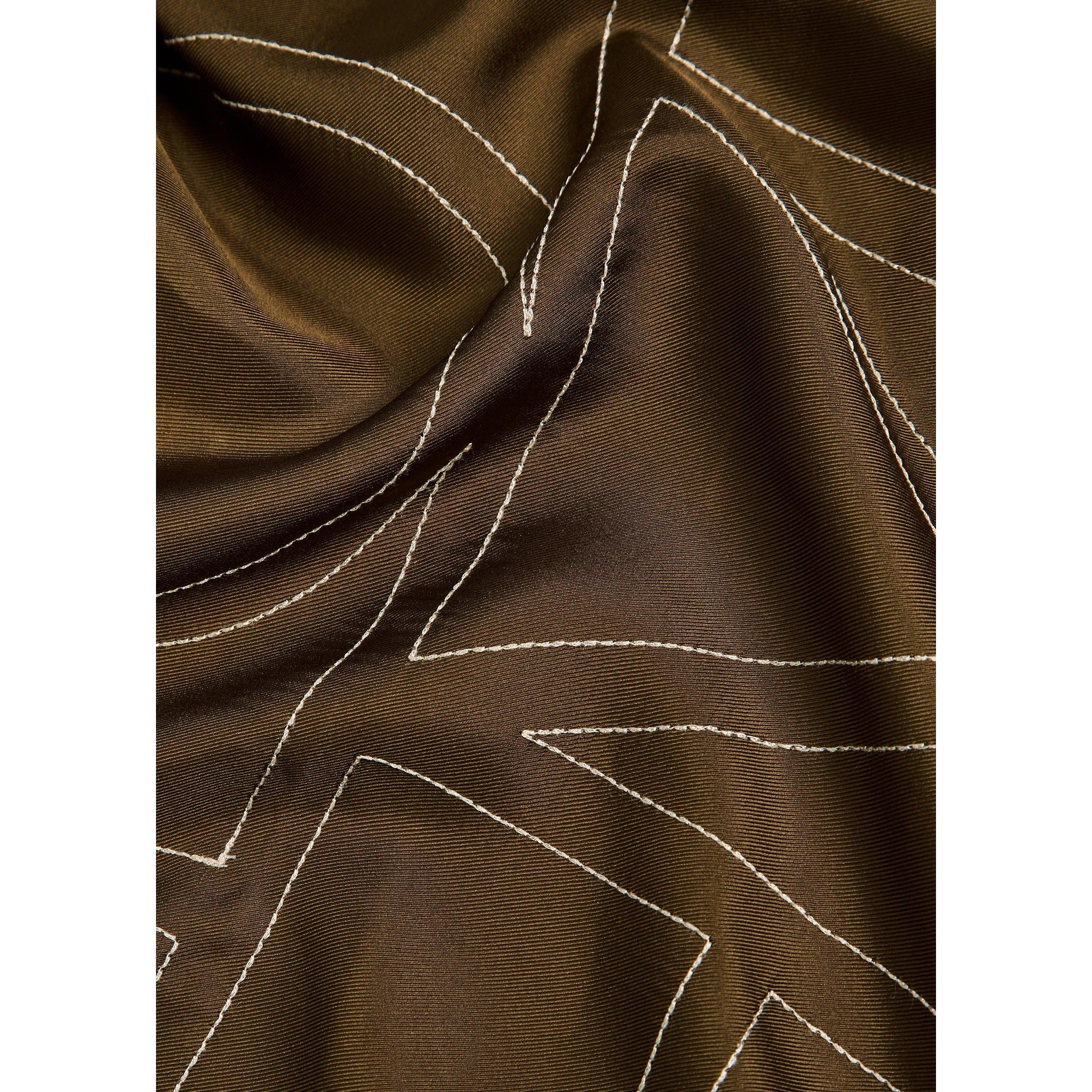 MOCA - Toteme - Embroidered monogram silk scar - 2
