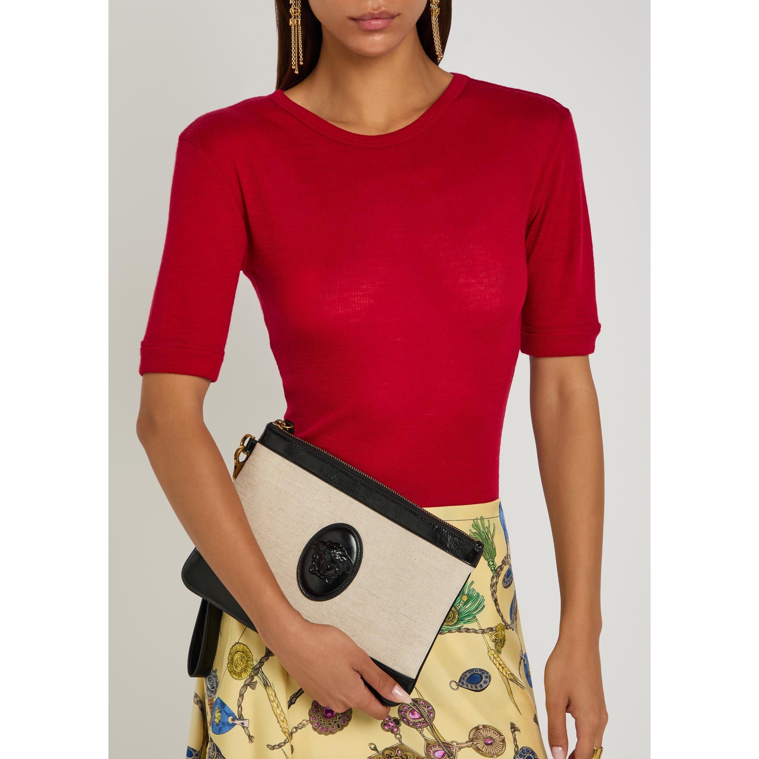 BEIGE AND OTHER - Versace - Women's Leather Pouch - 3