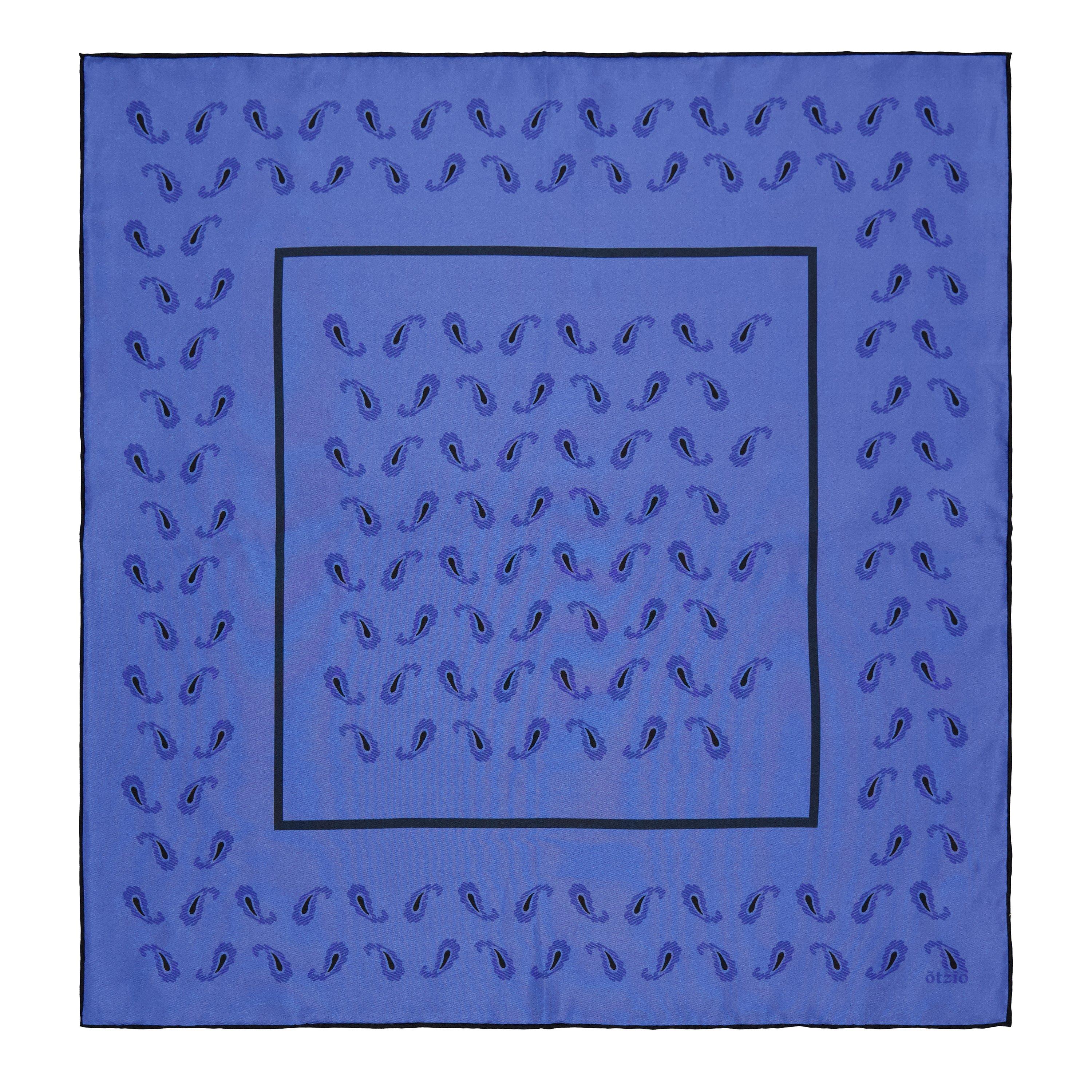BLUE - Otzio - SC 45X45 SILK TWILL SCARF - 1