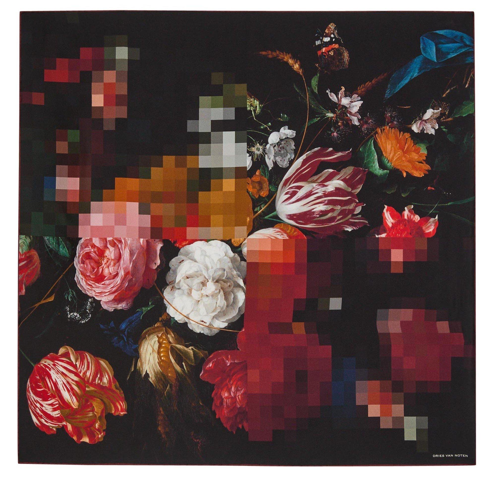 BLACK AND OTHER - Dries Van Noten - 09010-FOLD 262 4138 W.W.SCARF