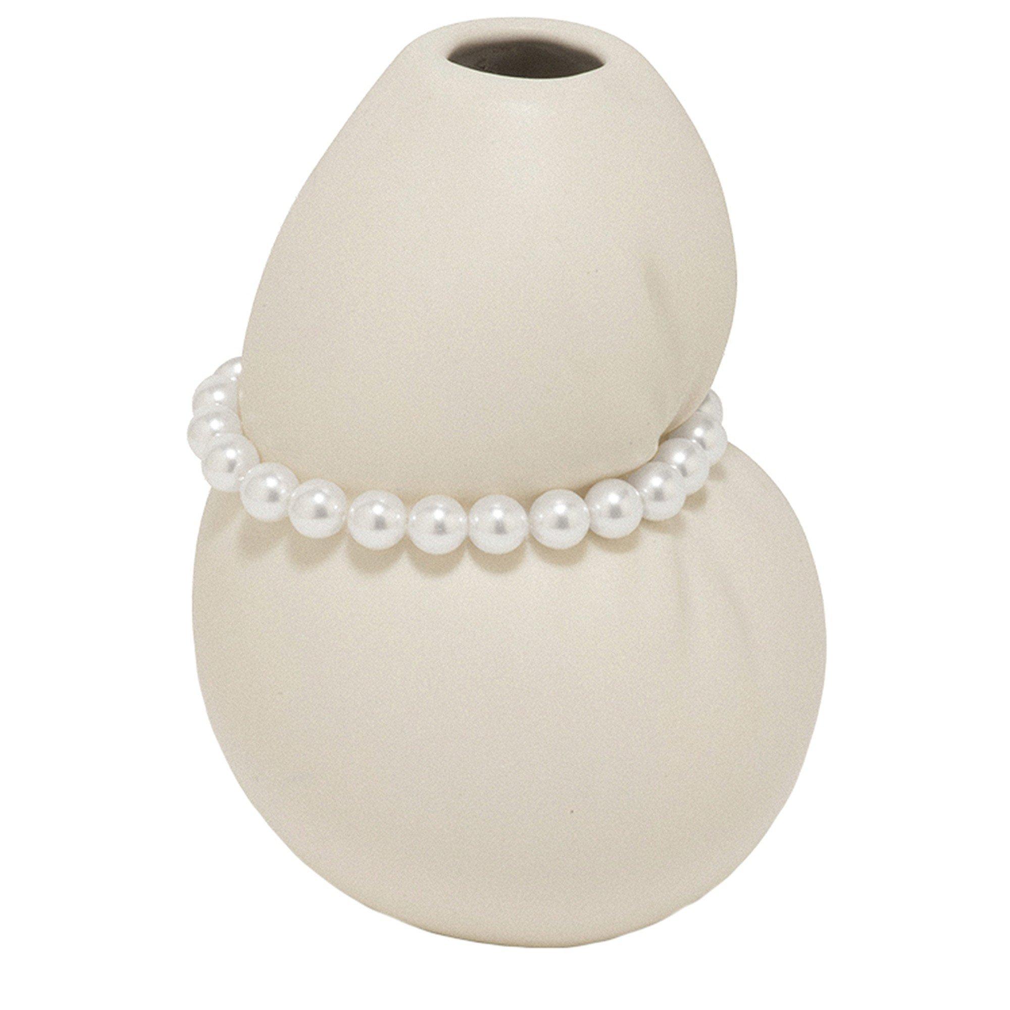 WHITE - Completedworks - Ceramic and faux pearl vase