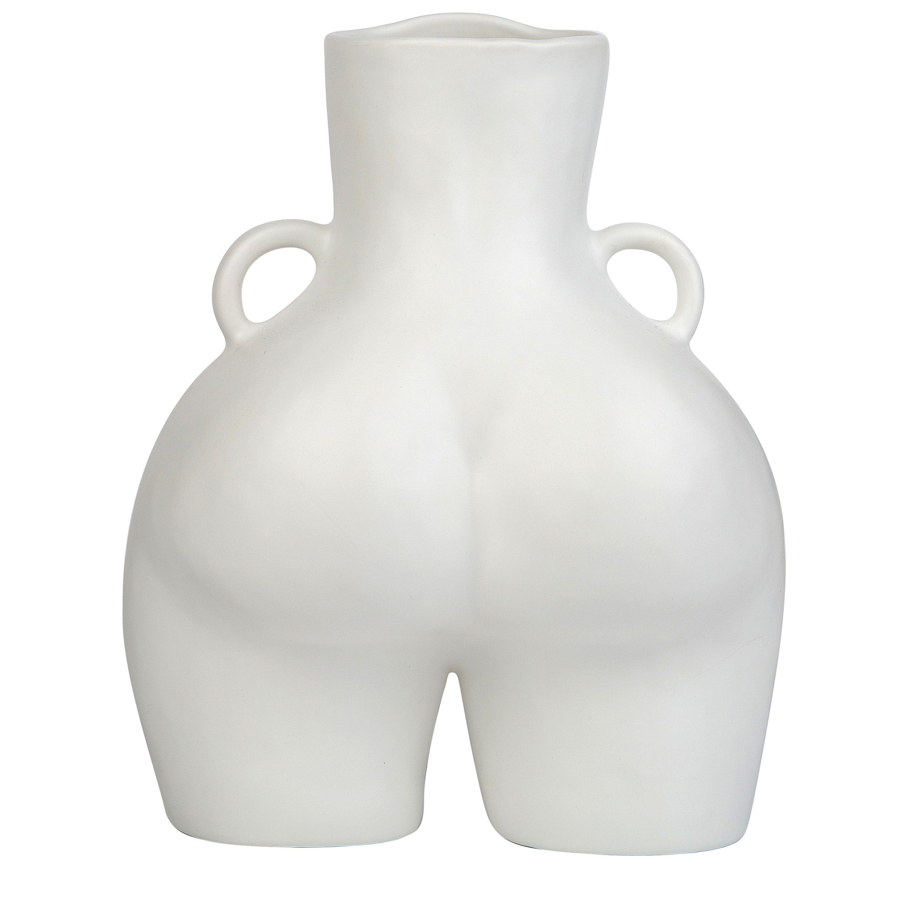 WHITE - Anissa Kermiche - LOVE HANDLES VASE M WHITE - 2