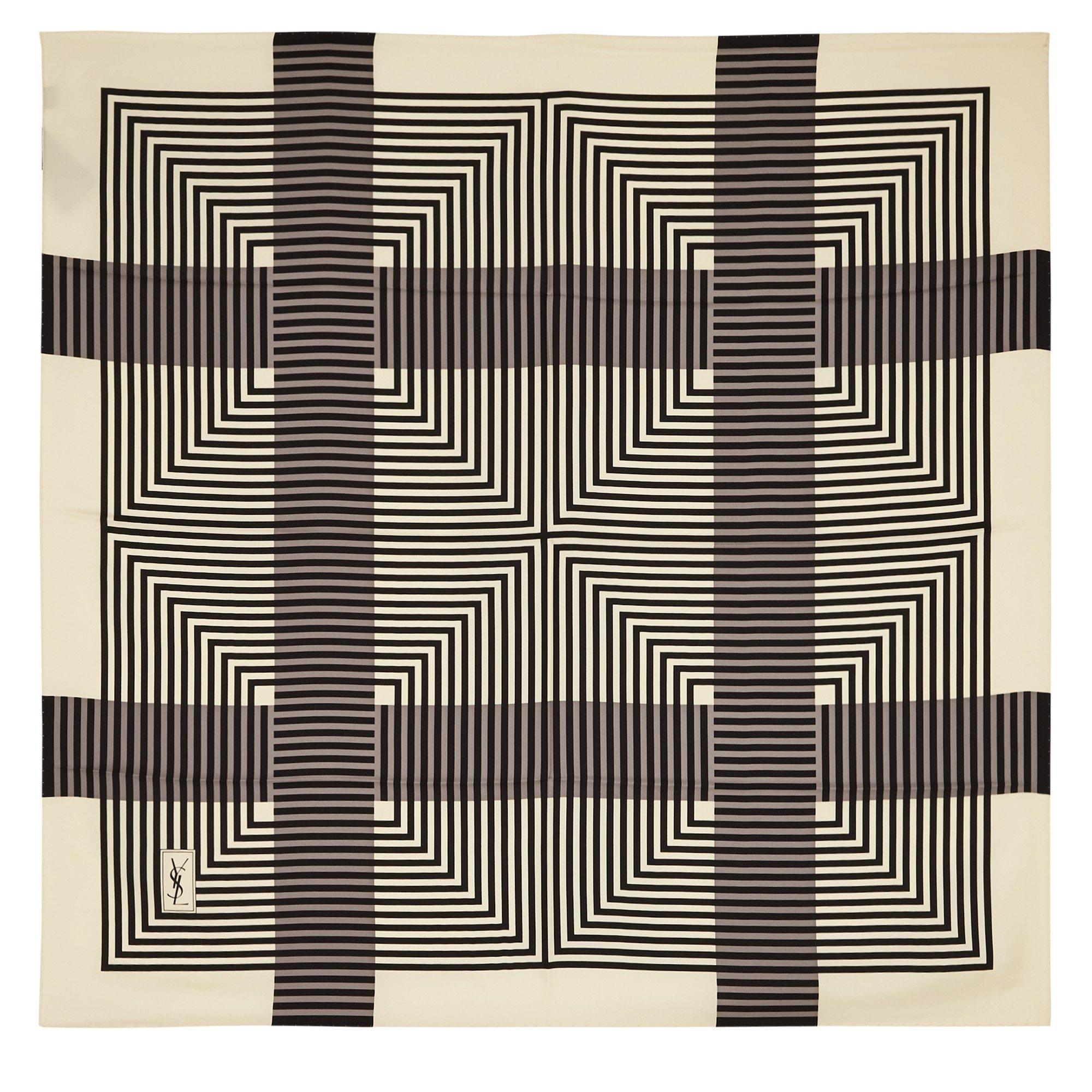 MULTICOLOURED - Saint Laurent - 90X90 SQUARE SILK - 1