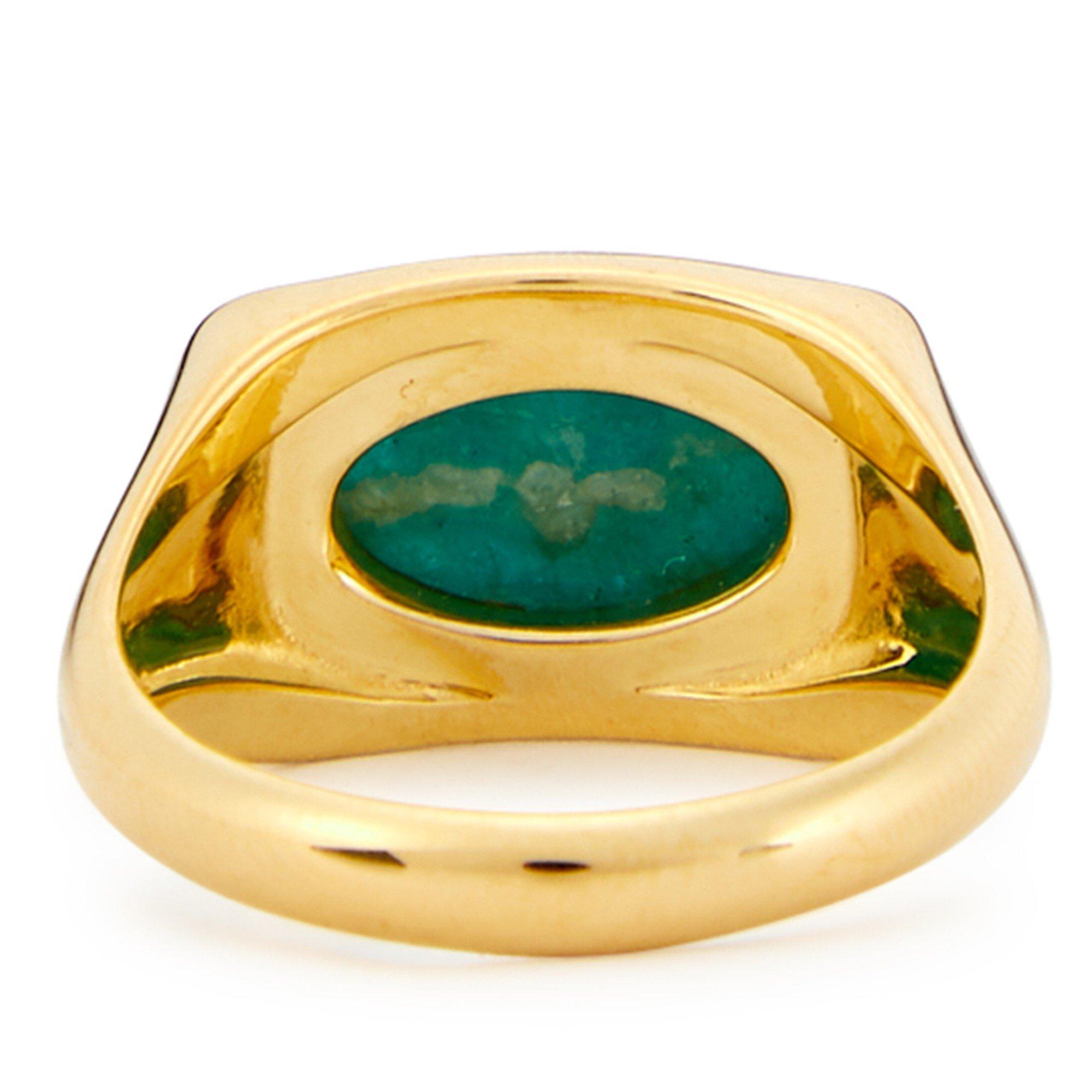 GREEN AND OTHER - Daisy London - AMAZONITE BOLD RING - 2