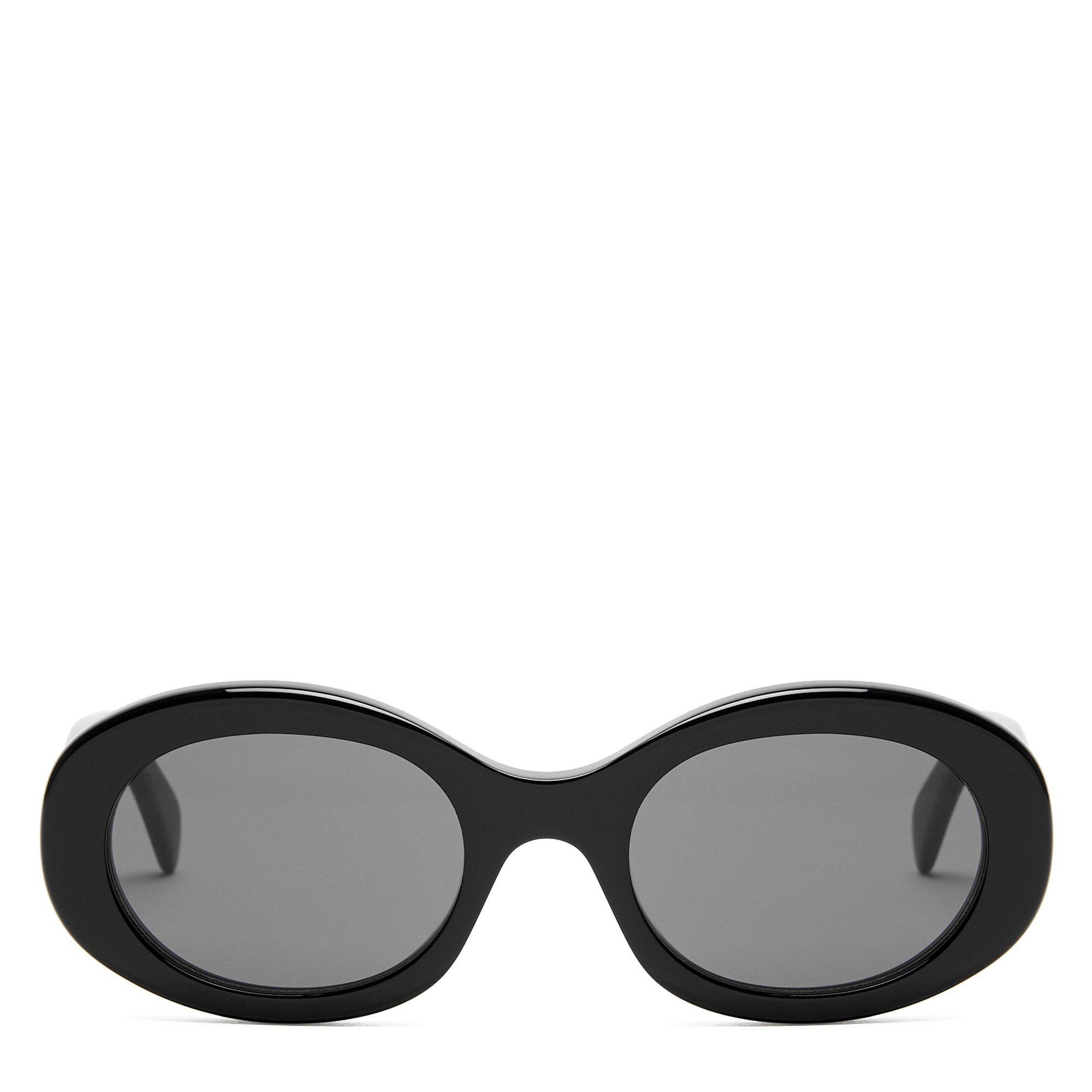 BLACK AND OTHER - Celine - Women's Oval Acetate Sunglasses - 2