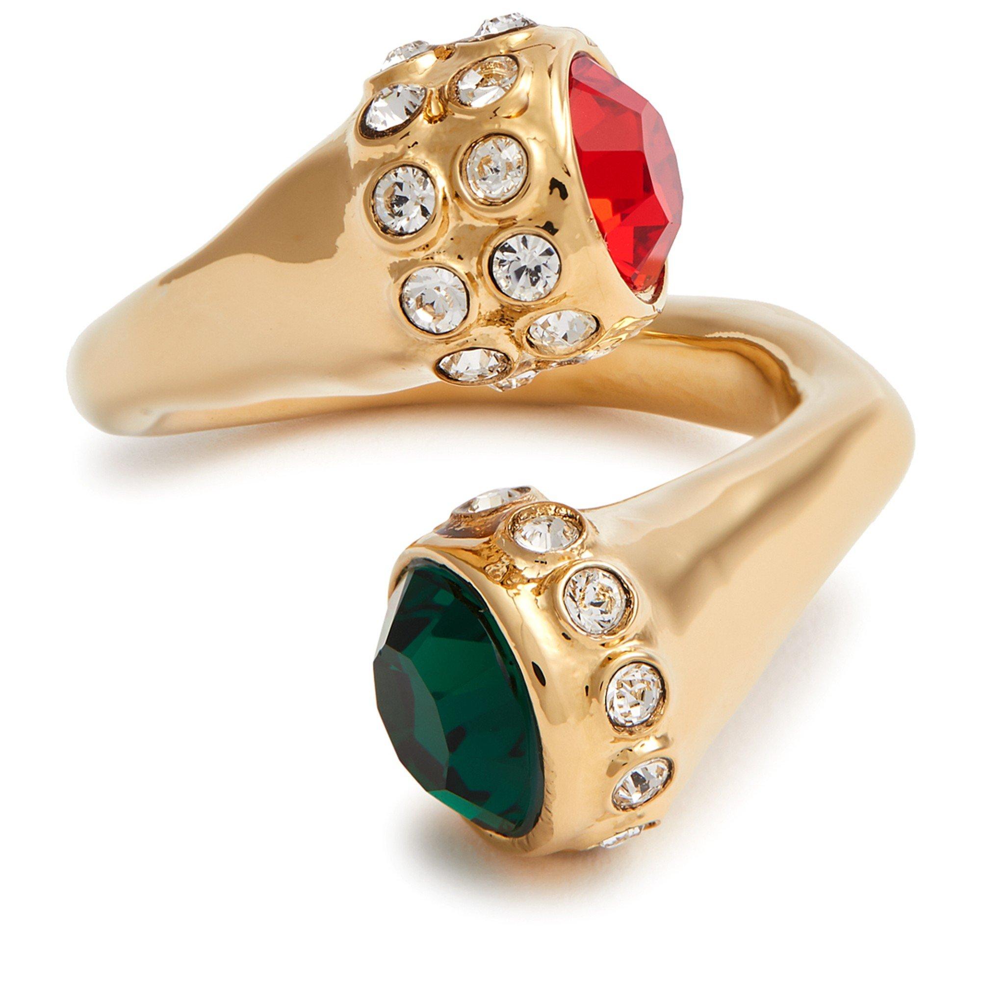 GOLD AND OTHER - Rabanne - XL TWIST GEM RING - 1