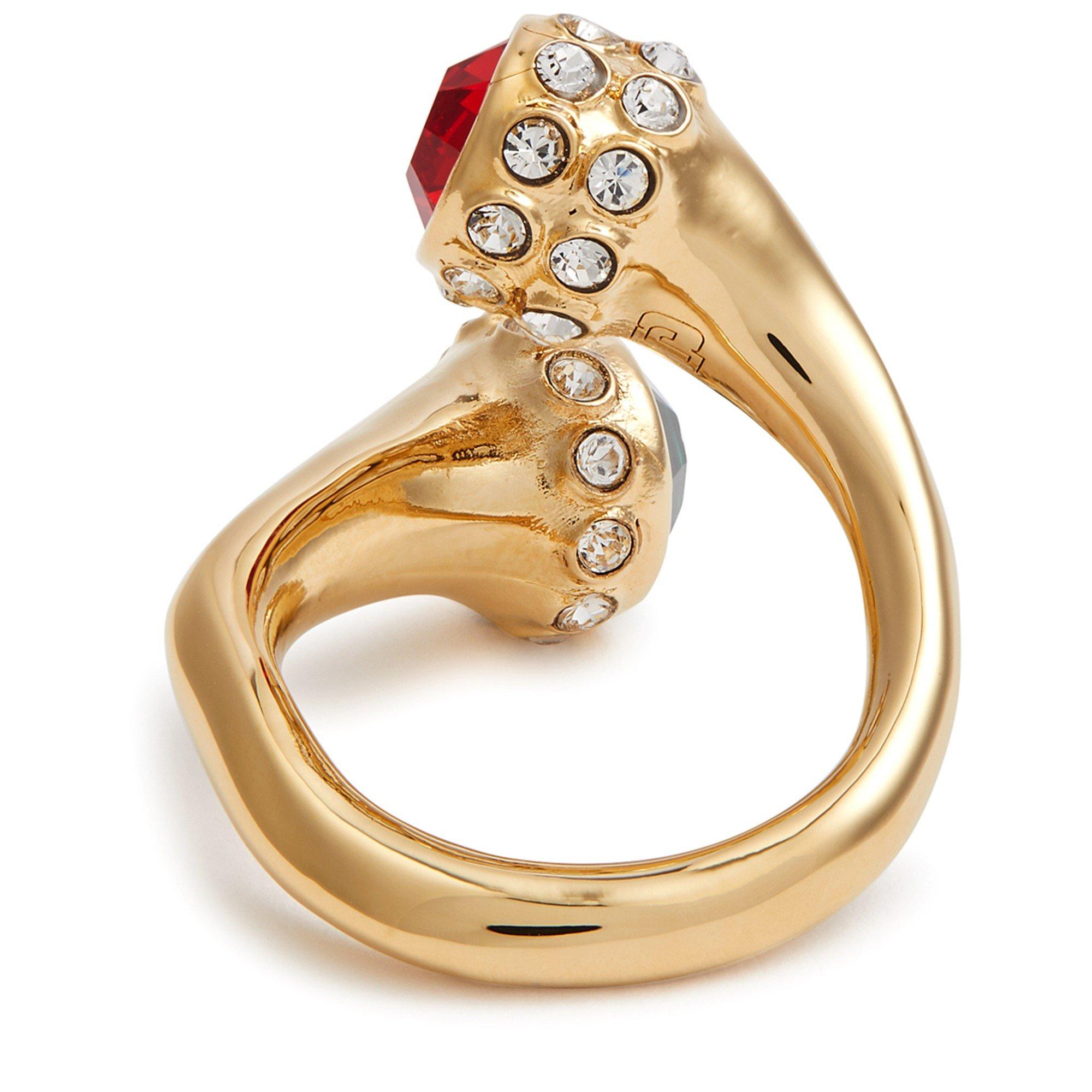 GOLD AND OTHER - Rabanne - XL TWIST GEM RING - 2