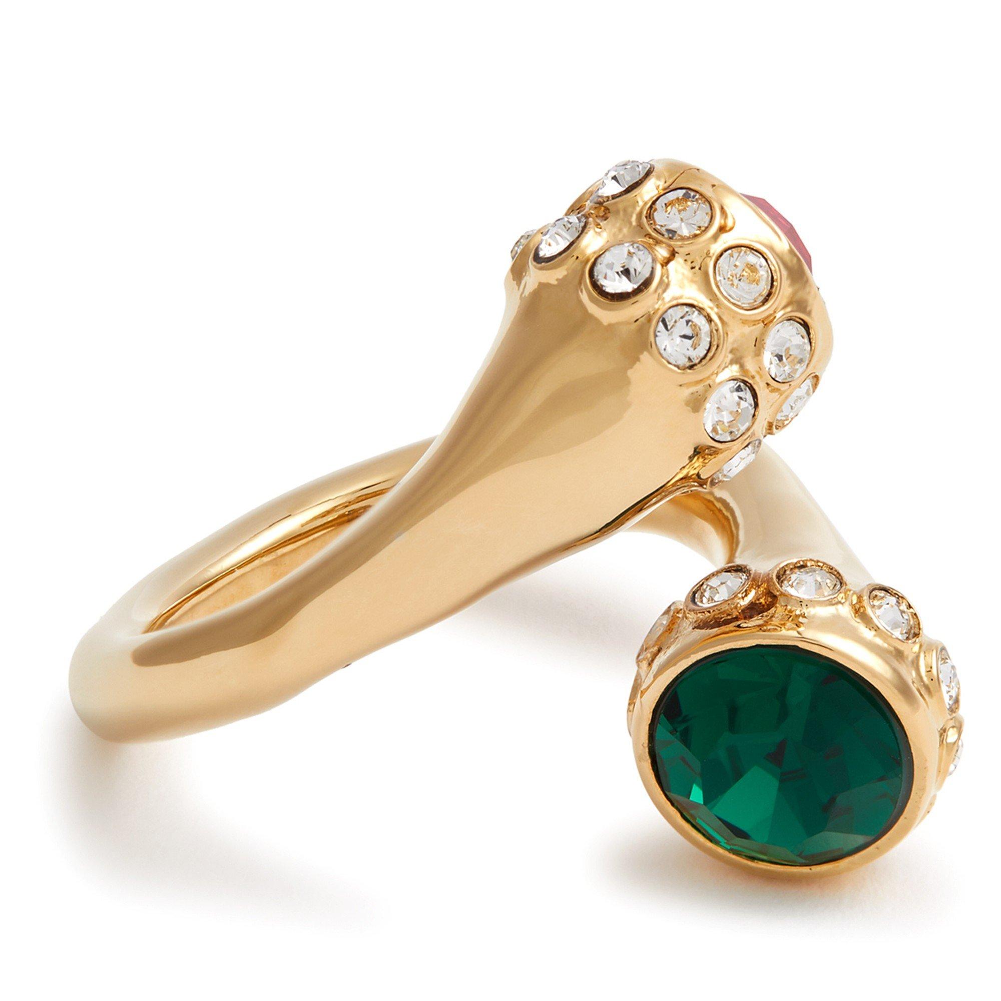 GOLD AND OTHER - Rabanne - XL TWIST GEM RING - 4