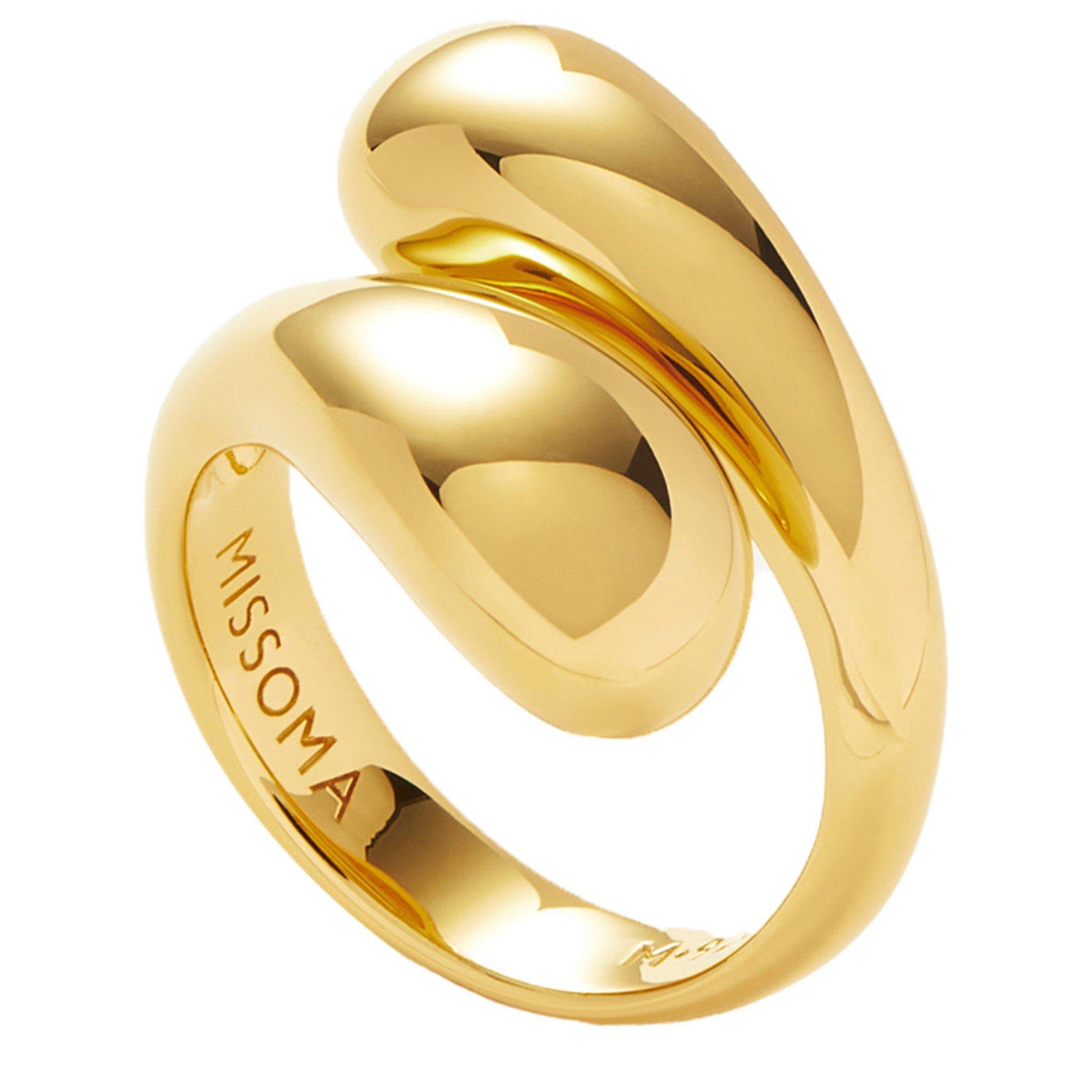 GOLD - Missoma - SAVI SCULPTURAL CROSSOVER RING - 1