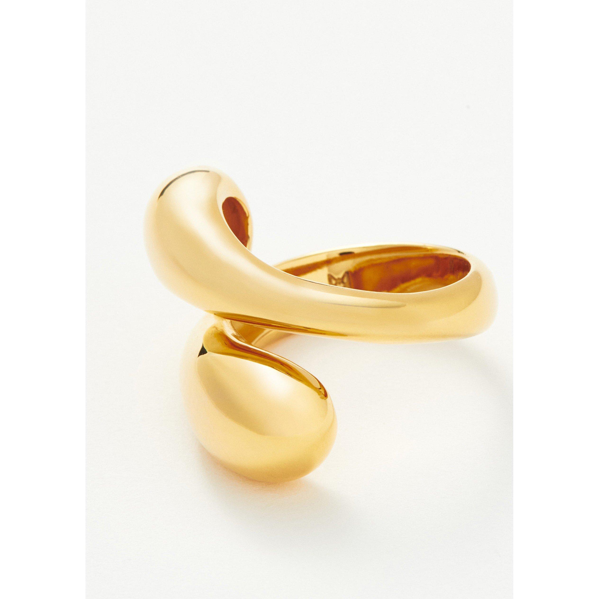 GOLD - Missoma - SAVI SCULPTURAL CROSSOVER RING - 2