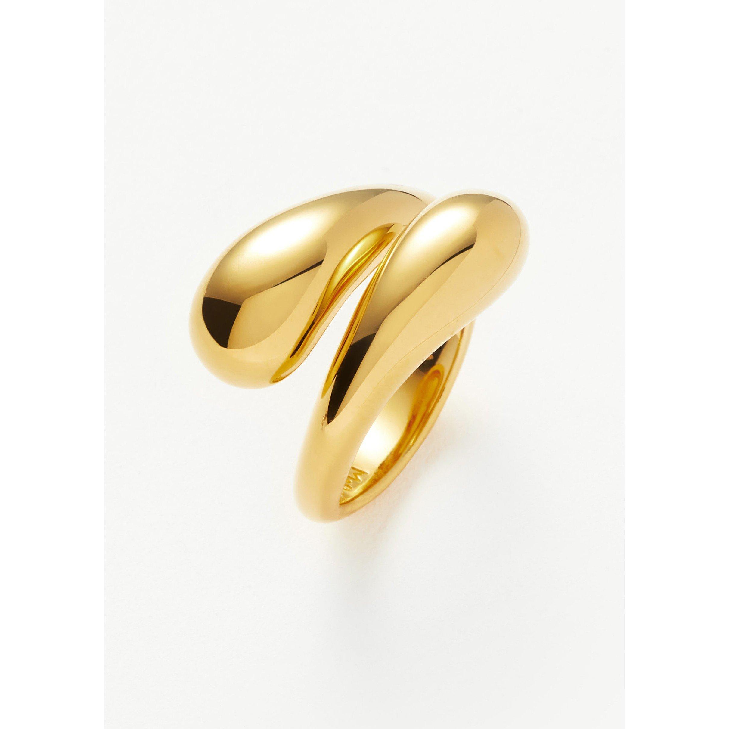 GOLD - Missoma - SAVI SCULPTURAL CROSSOVER RING - 4