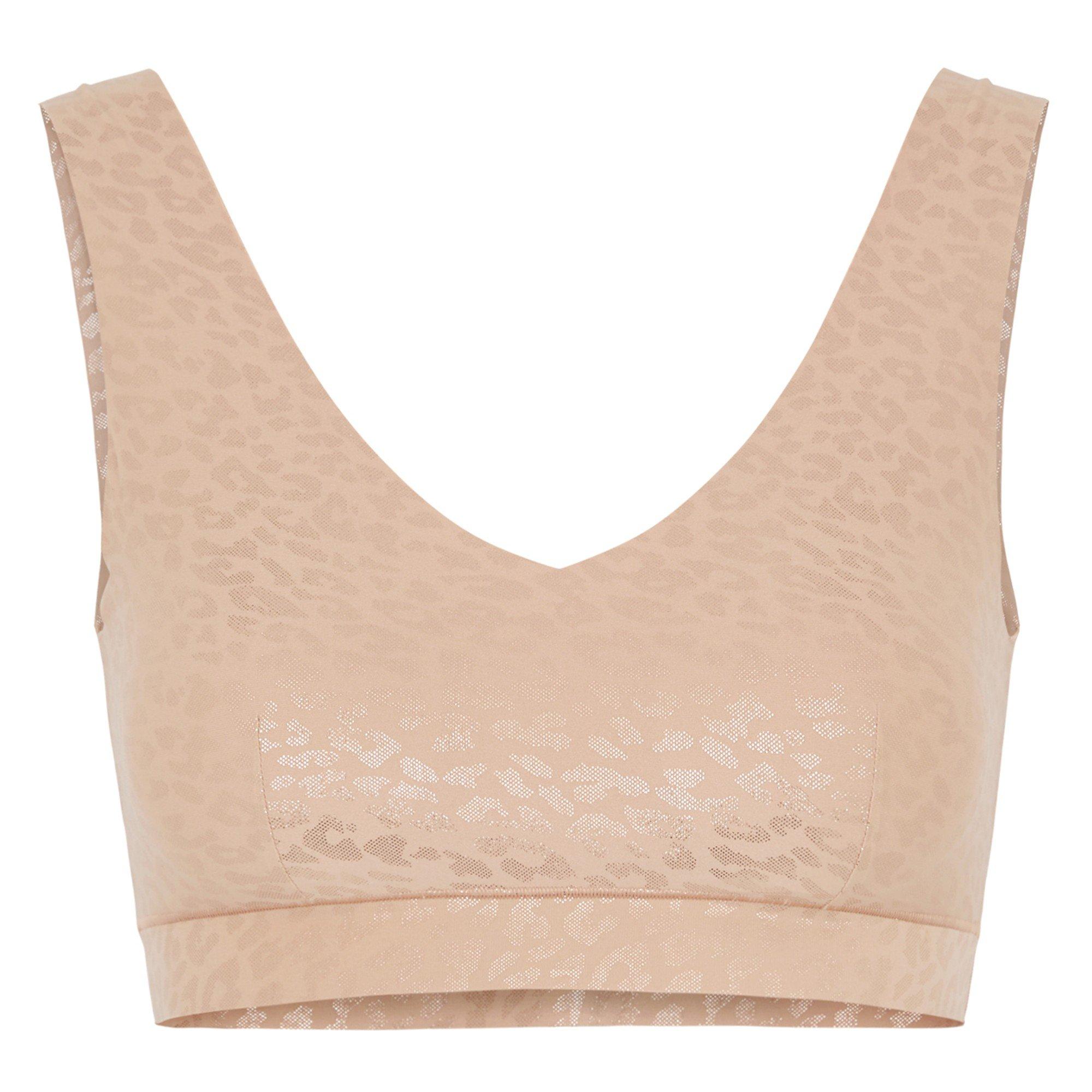 BEIGE AND OTHER - Chantelle - CT SS LEO V NK PADDED CROP TOP - 1
