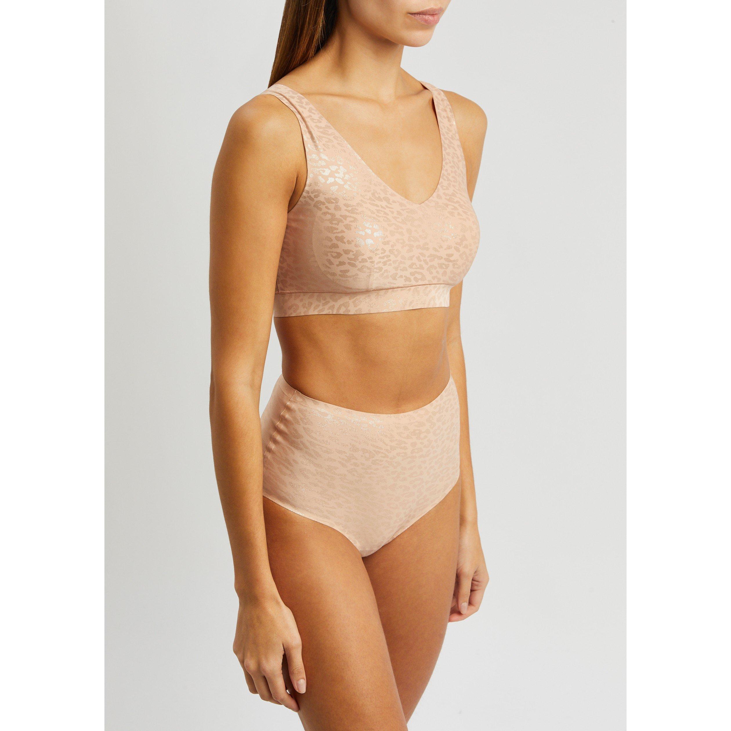 BEIGE AND OTHER - Chantelle - CT SS LEO V NK PADDED CROP TOP - 2