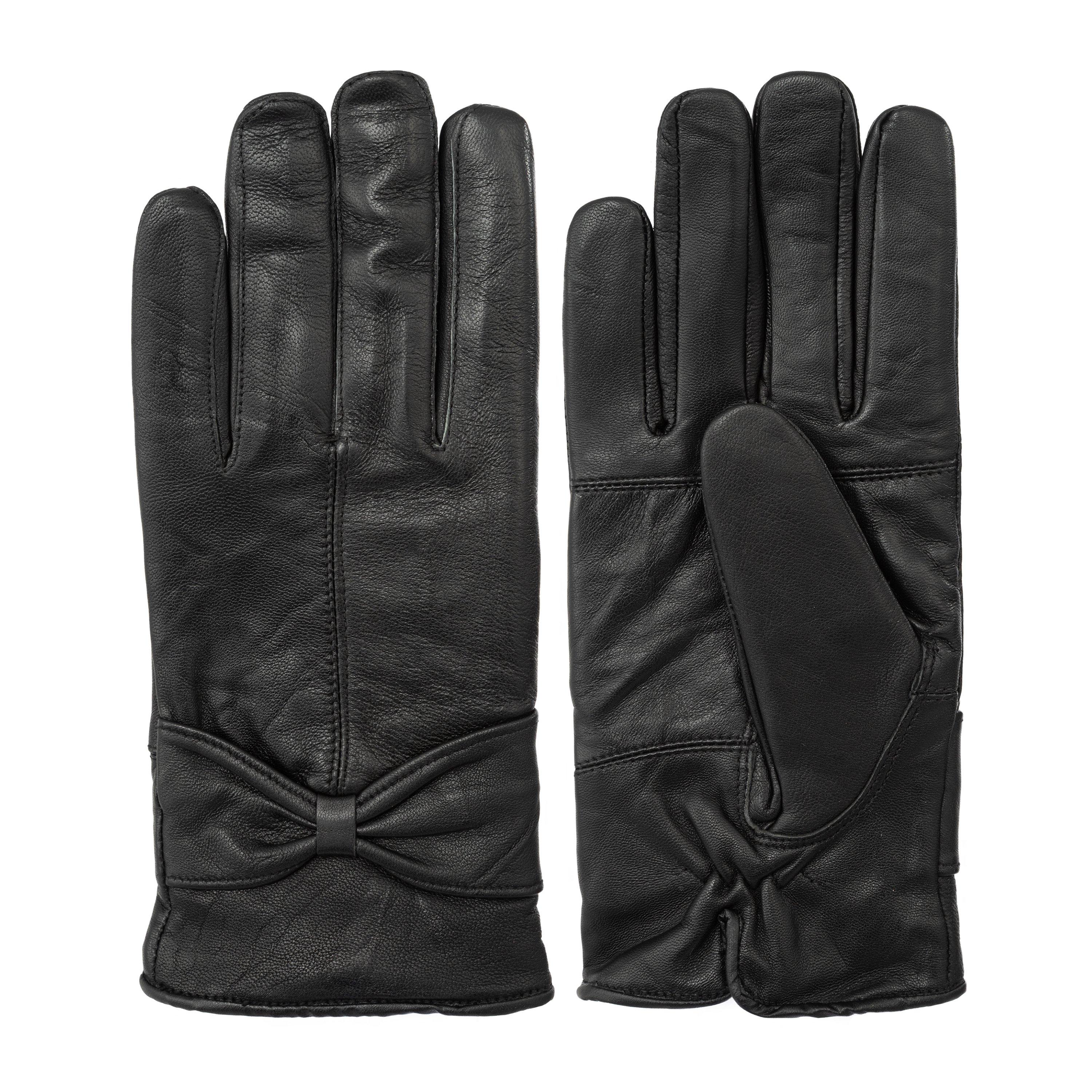Black - Firetrap - Leather Glove Ld54 - 1