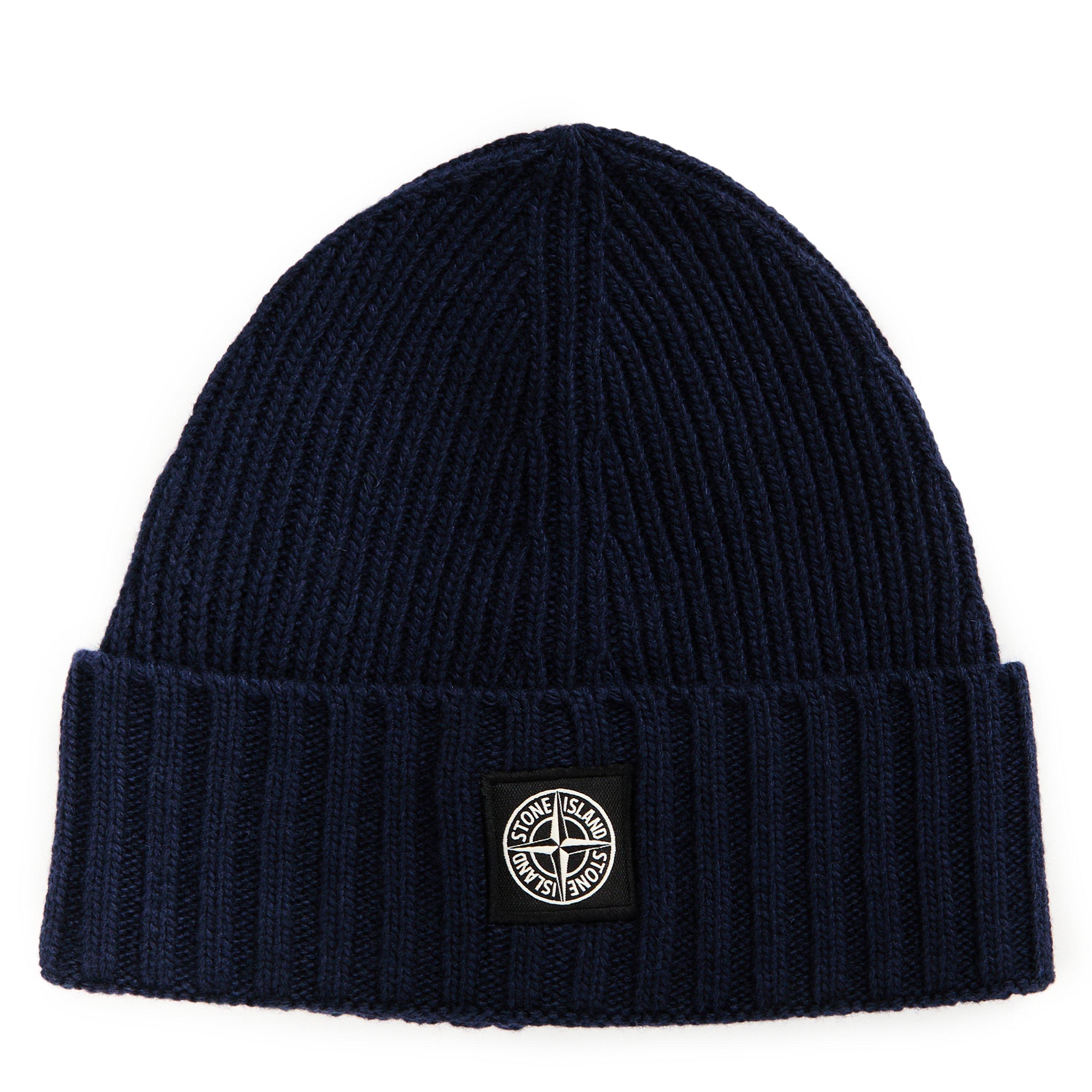 Navy V0020 - Stone Island - Stone Beanie Jn64 - 1