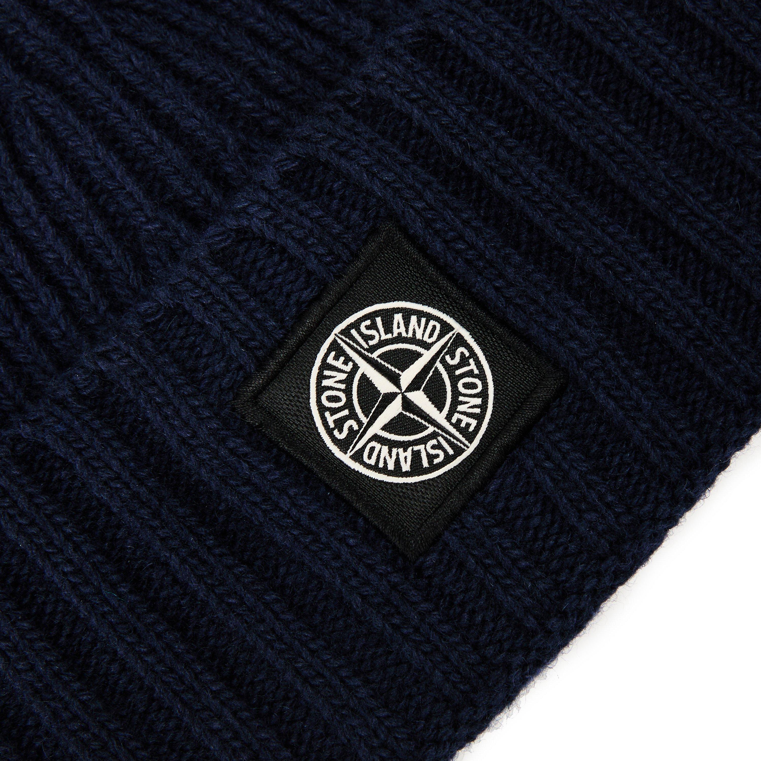 Navy V0020 - Stone Island - Stone Beanie Jn64 - 3