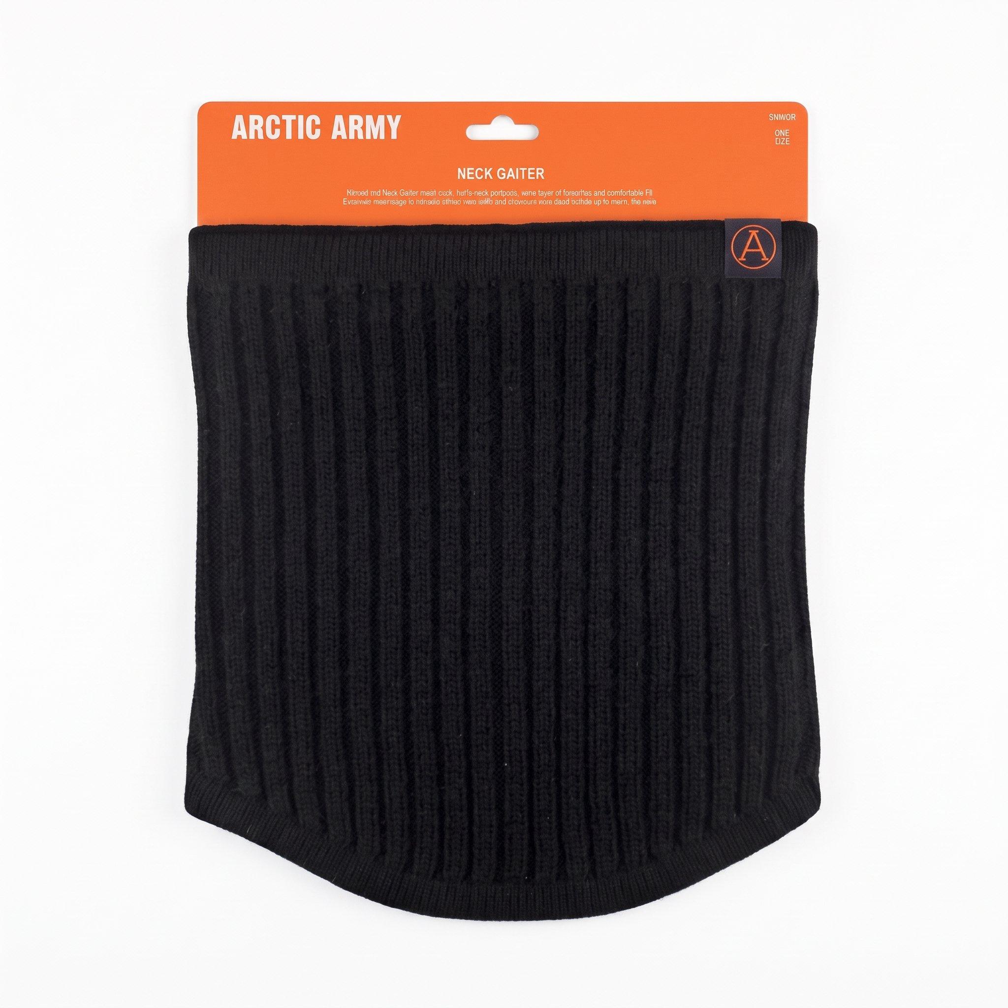 Black - Arctic Army - Arctic Neck Gaiter Sn71 - 1