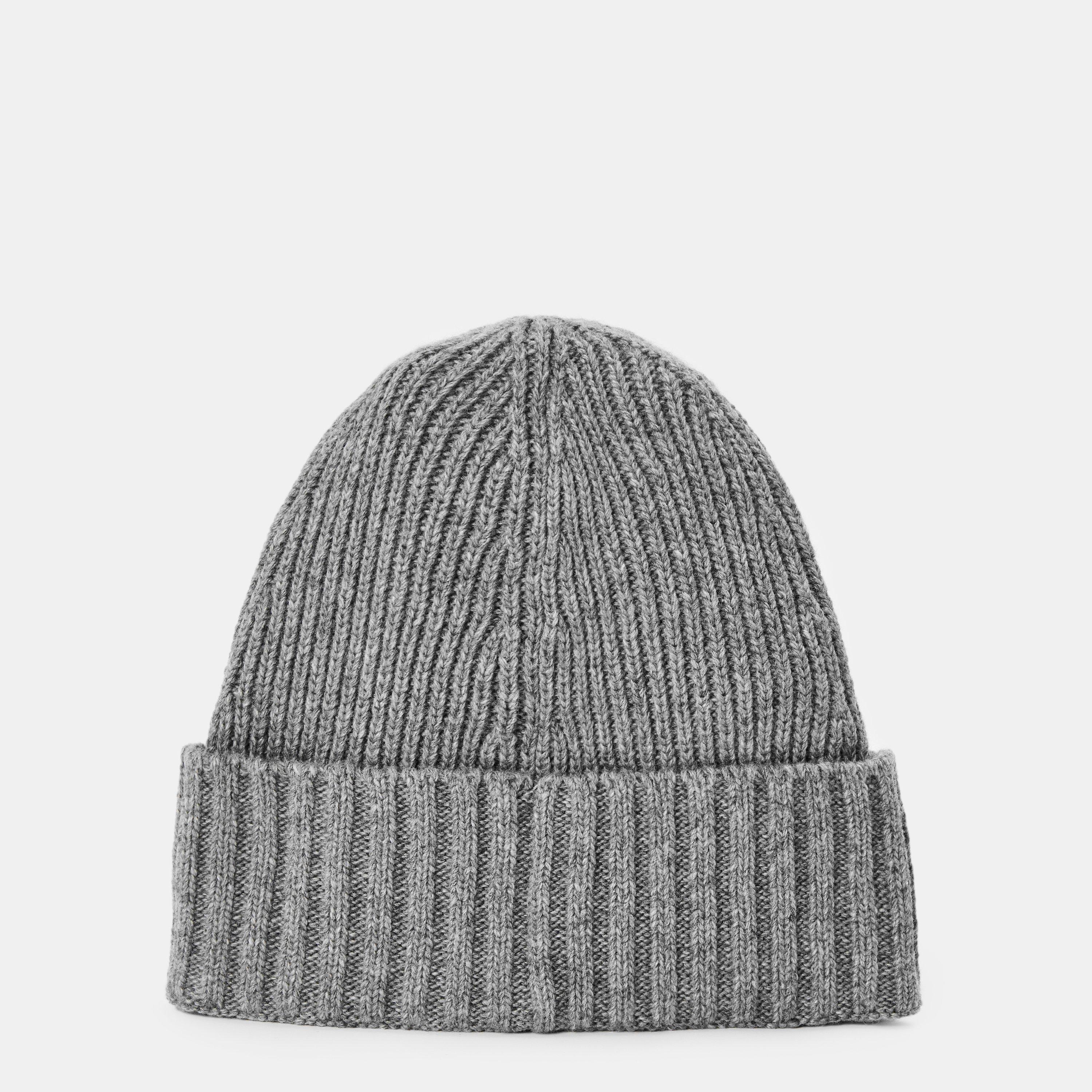Dark Grey V0M67 - Stone Island - Kids' Wool Logo Beanie - 2