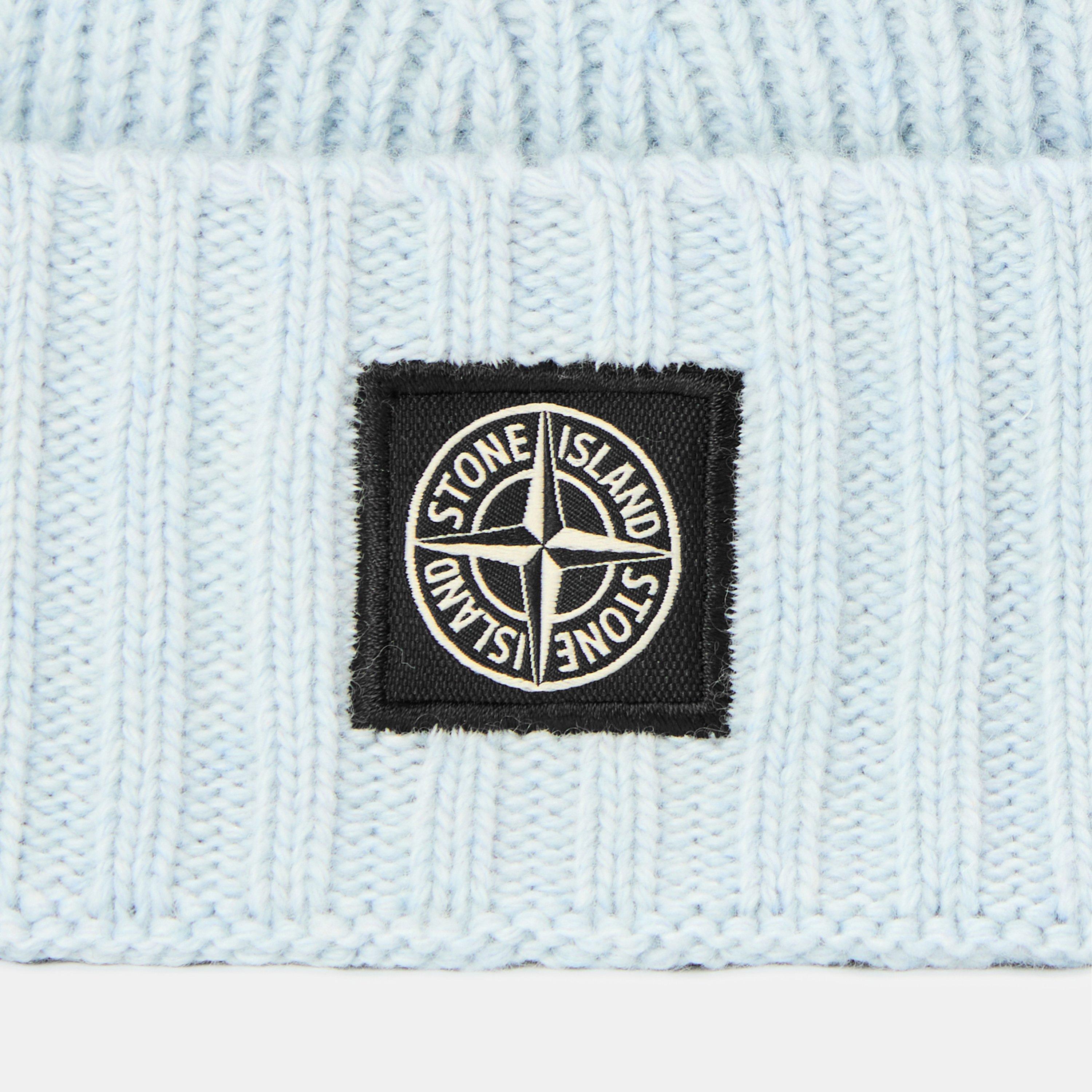 Azzurro V004A - Stone Island - Kids' Beanie - 3