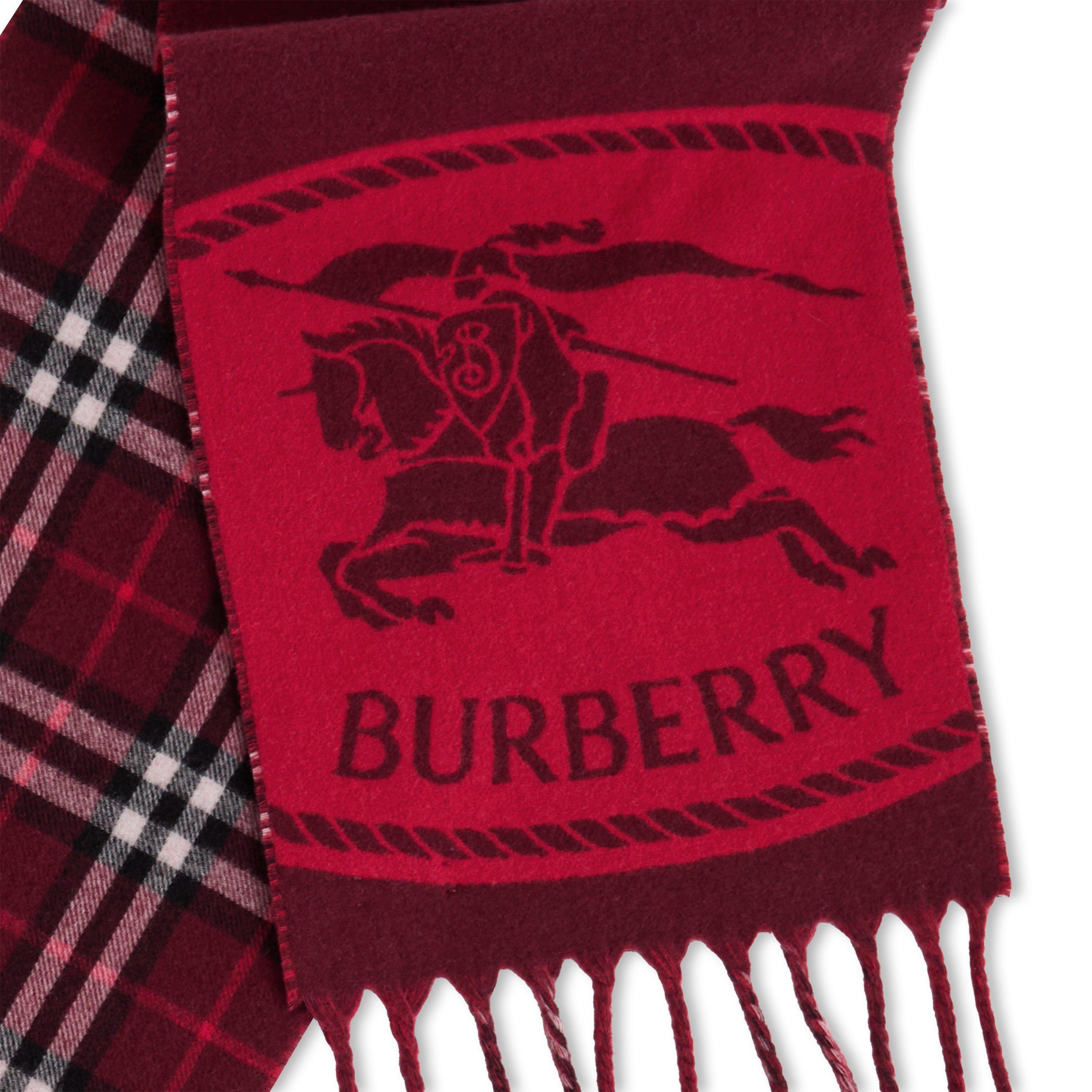 Oxblood Red - Burberry - Burb Knight Scarf 64 - 2