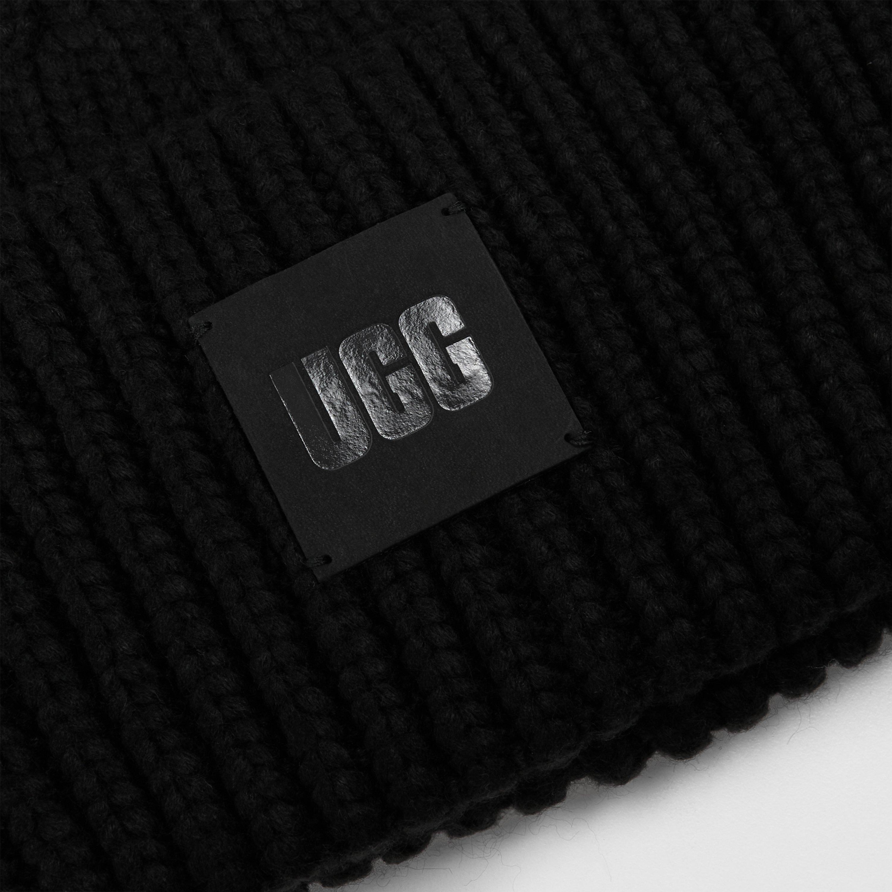 Black - Ugg - Ugg Rib Beanie Ld64 - 3
