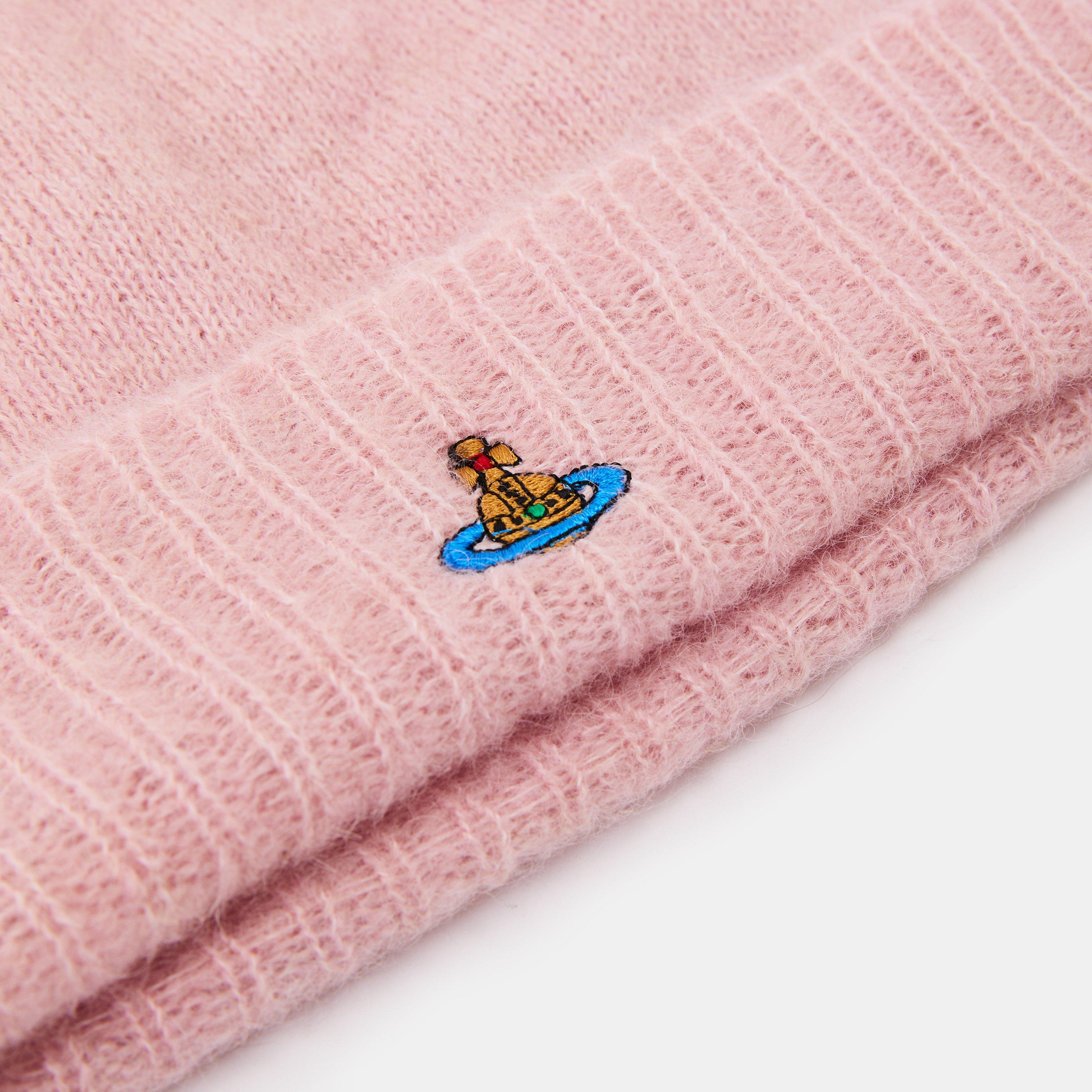 PINK - Vivienne Westwood - Women's Viv Fluffy Beanie - 4