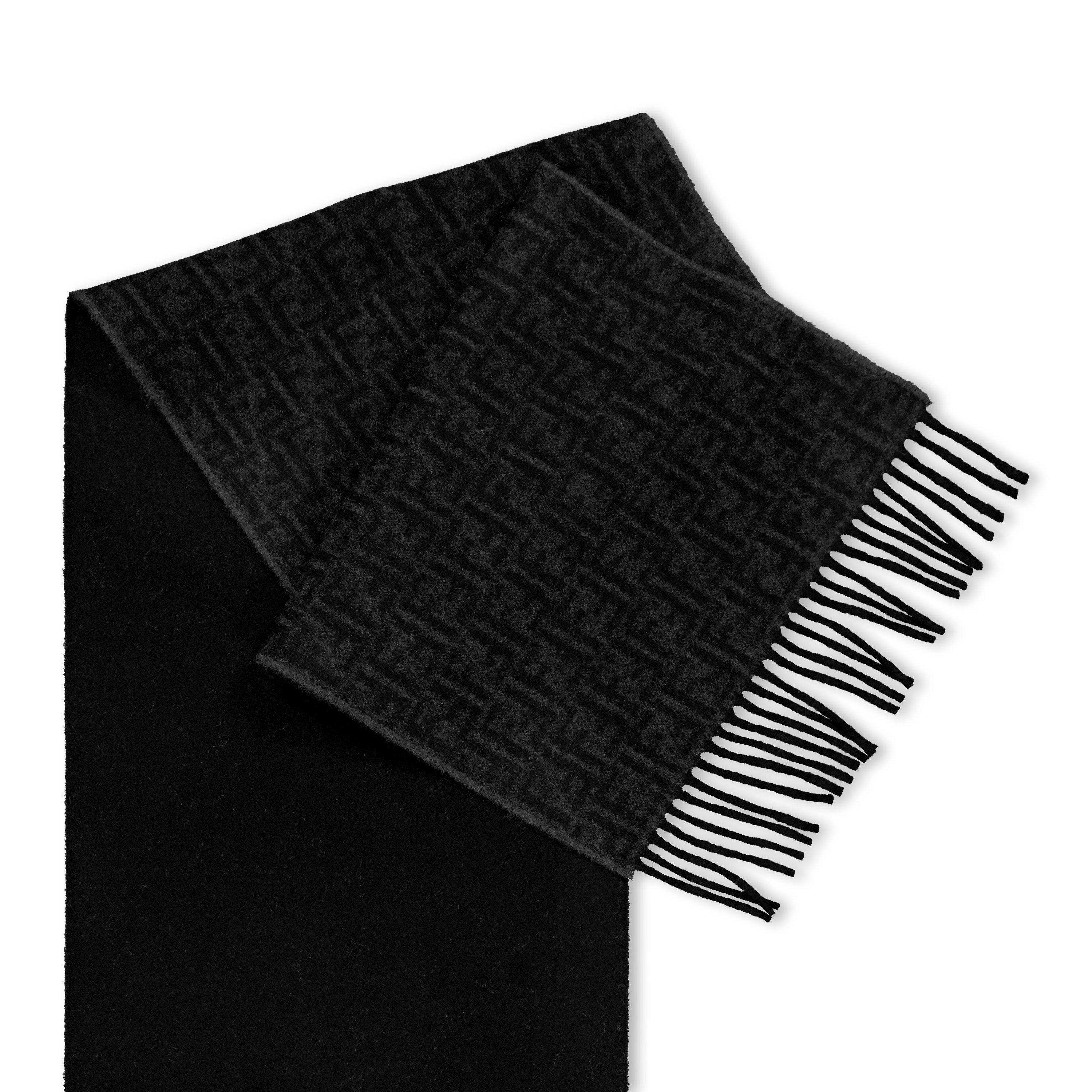 Grey - Fendi - Fendi FF Scarf Sn64 - 2