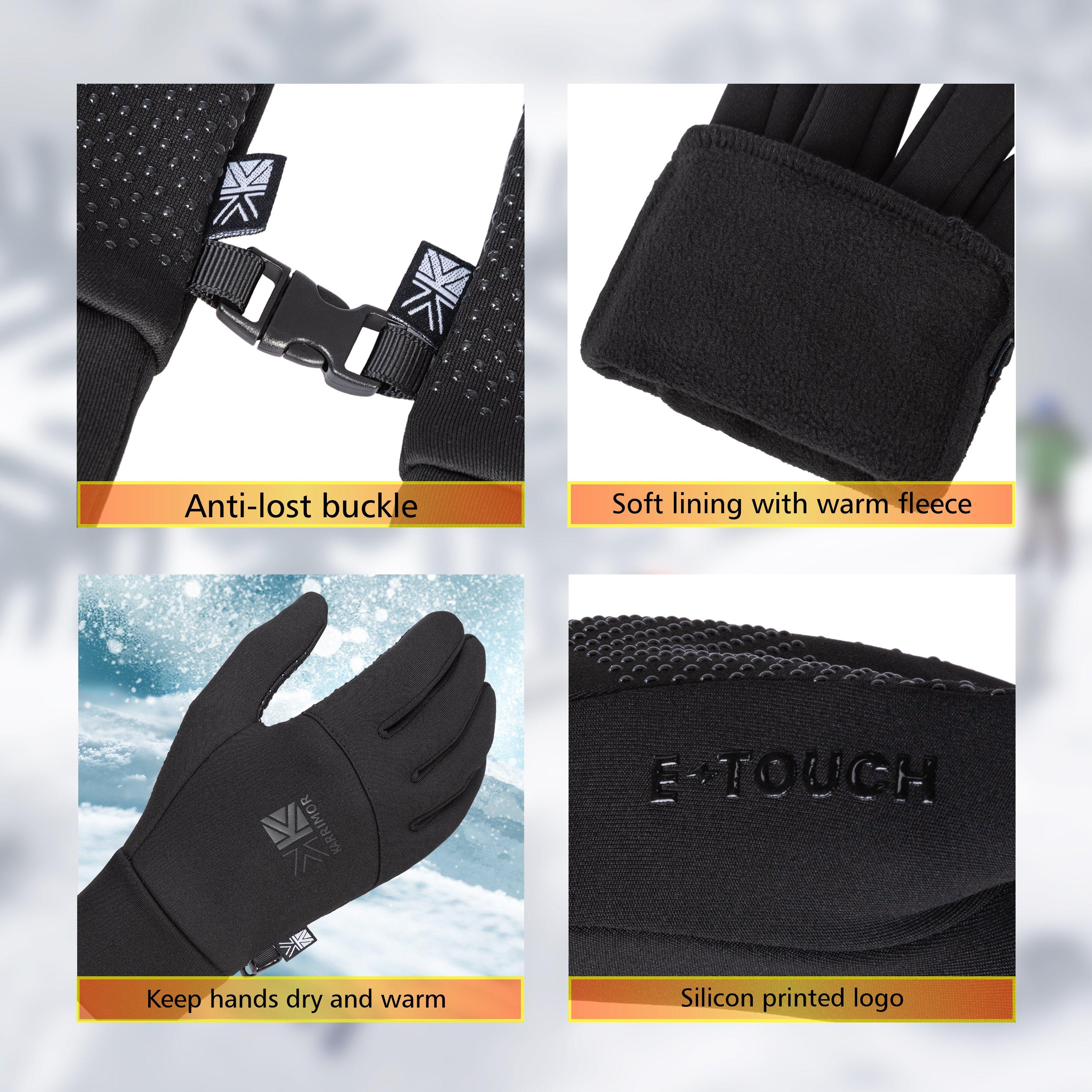 Zwart - Karrimor - Thermal Gloves Juniors - 5