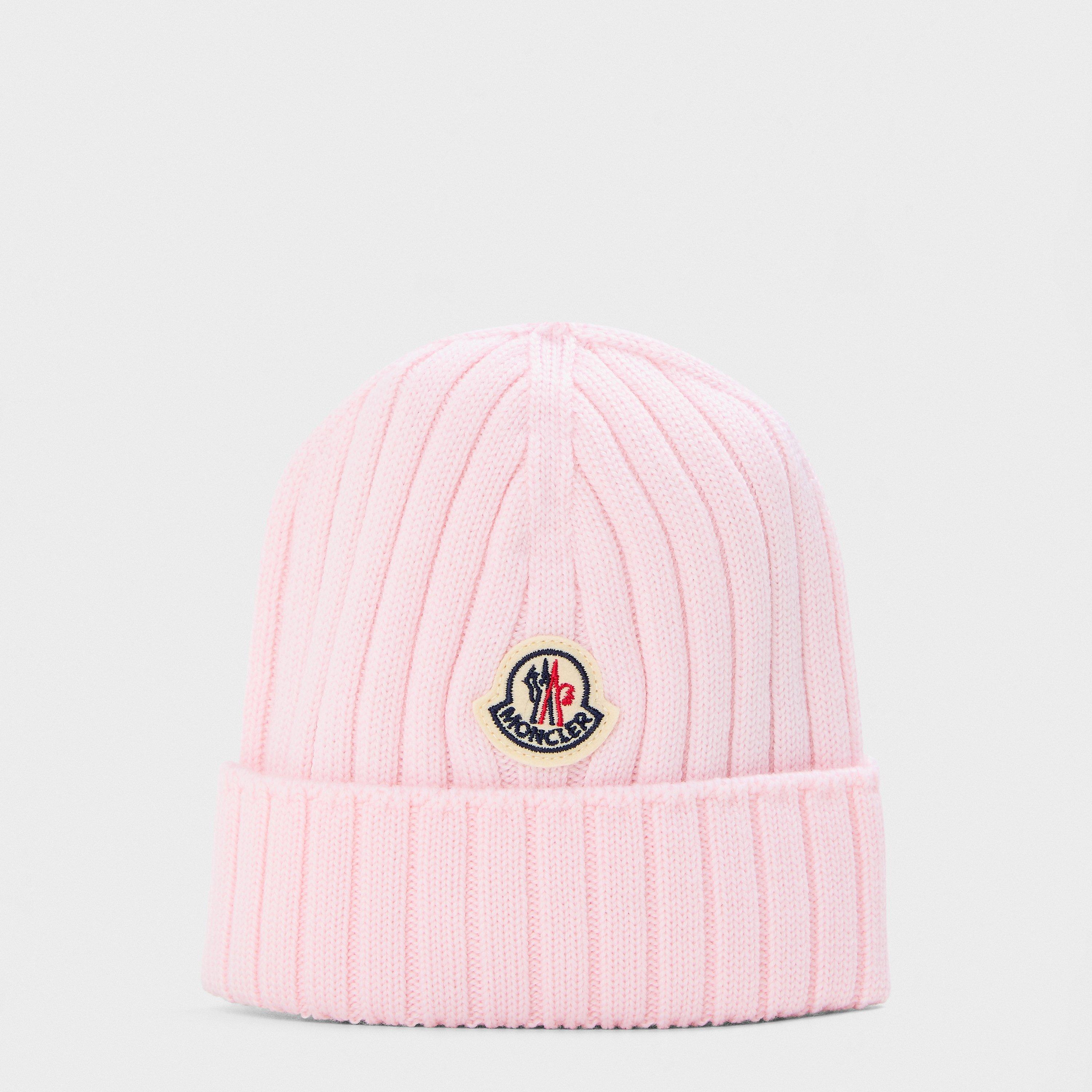 Pink 529 - Moncler - Unisex Kids' Logo Beanie - 1